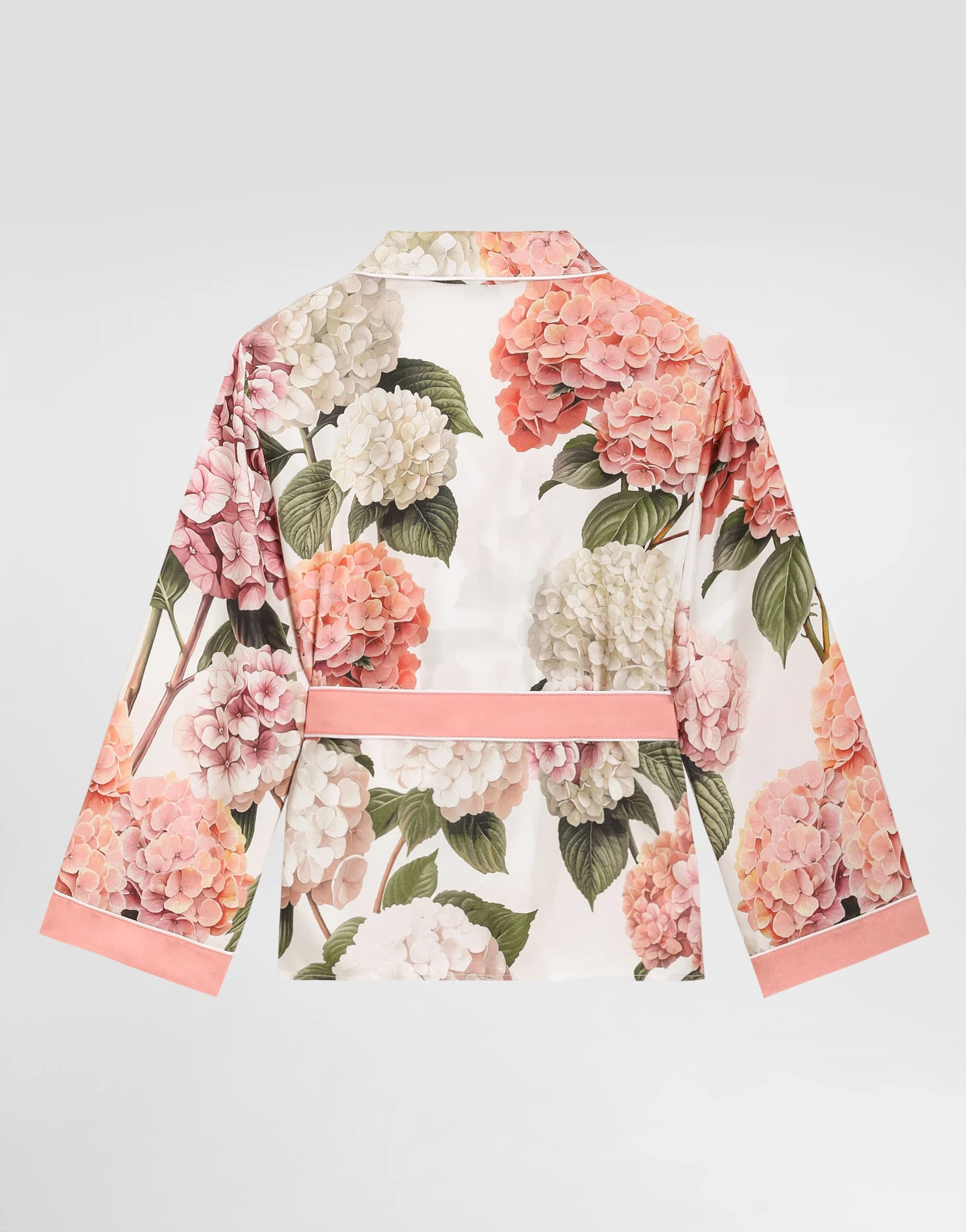 Dolce & Gabbana Kids Hydrangea-Print Vanity Twill Silk Shirt - 3