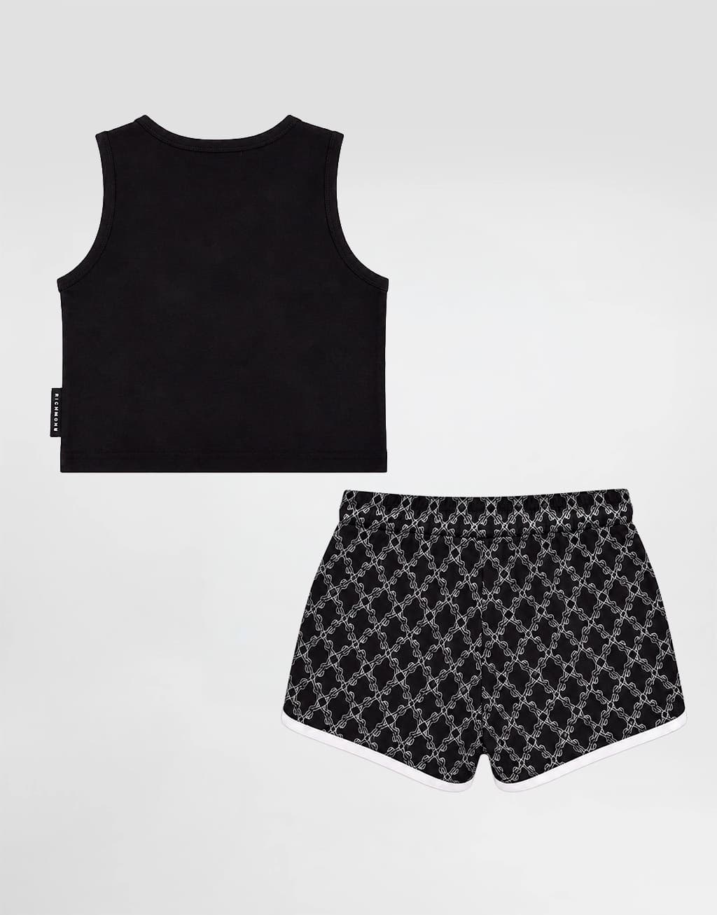John Richmond Junior Girls' Sleeveless Crop Top and Shorts Set Hertog - 2