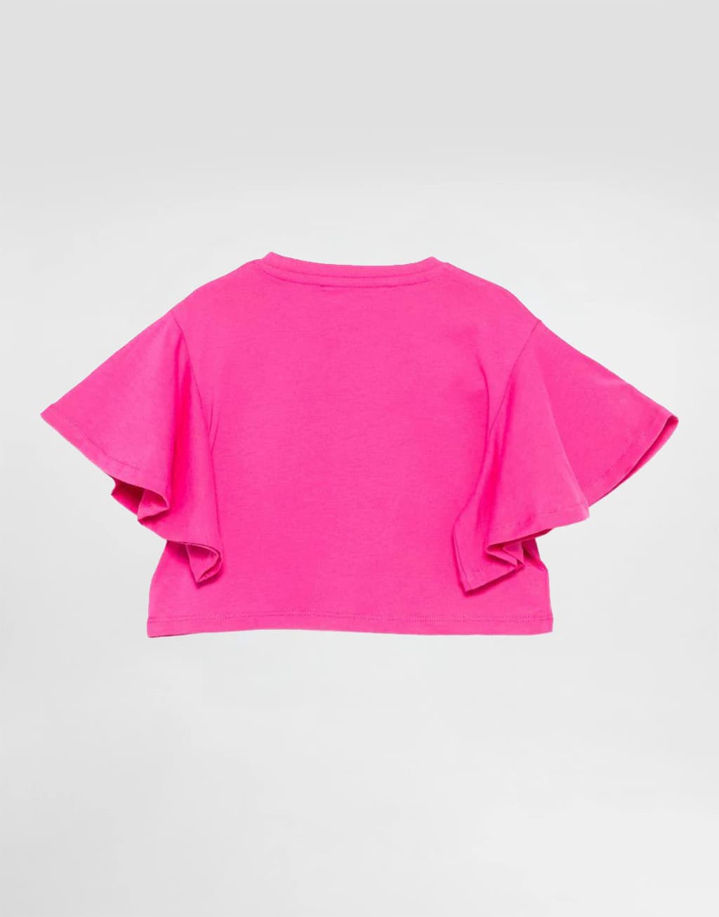 John Richmond Junior Girls' T-Shirt Waras Fuchsia with Ruffle Sleeves - 2