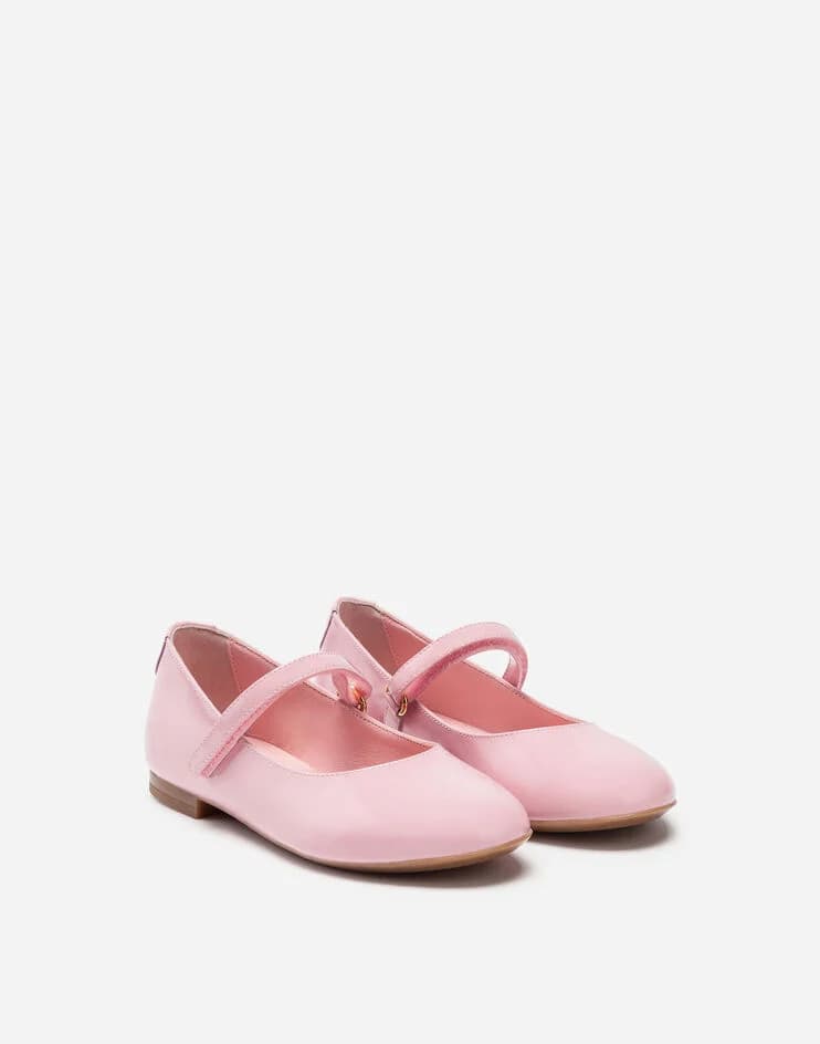 Dolce & Gabbana Kids Patent Leather Pink Mary Janes - 3