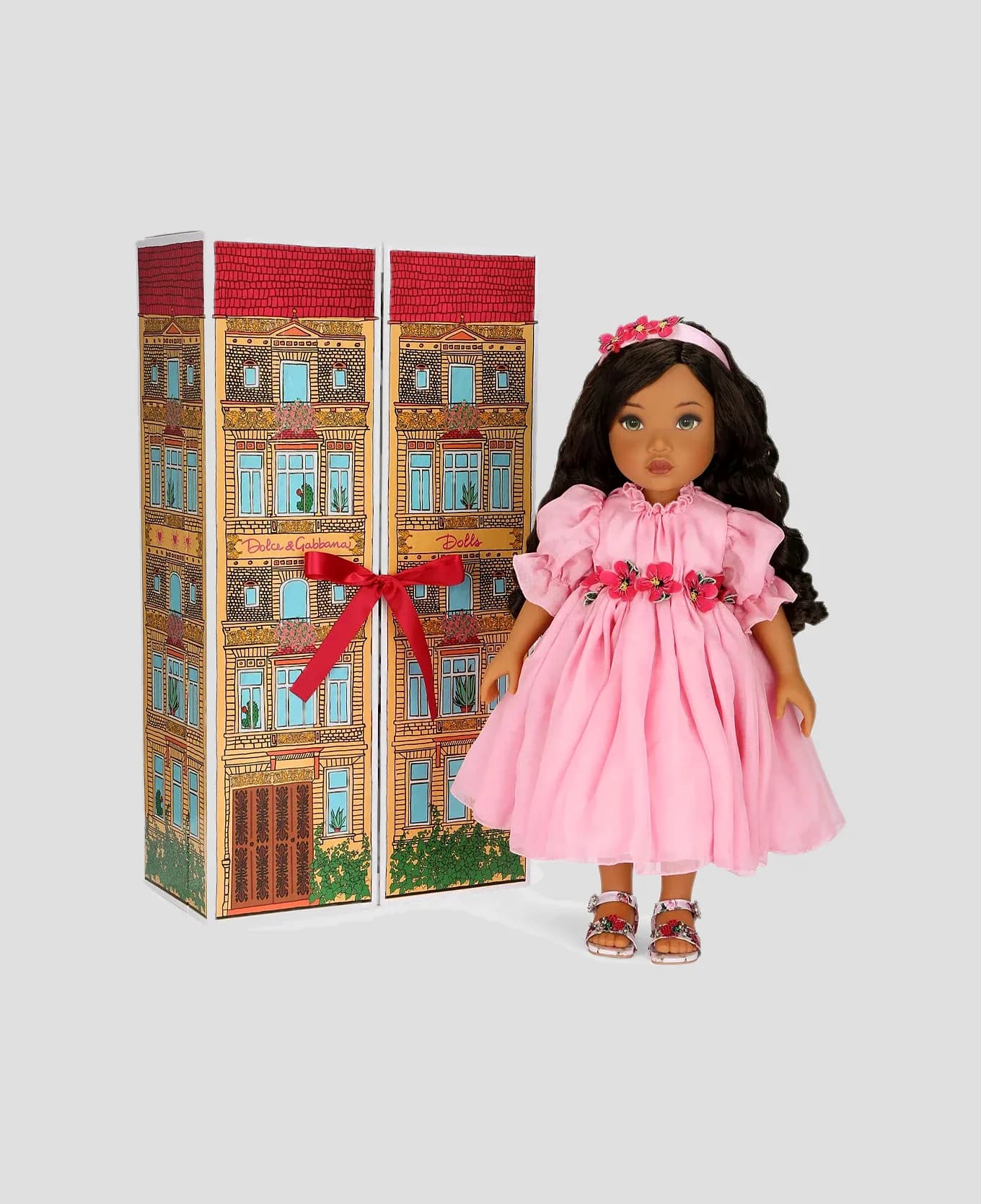 Dolce&Gabbana Kids Doll with Chiffon Dress - 5