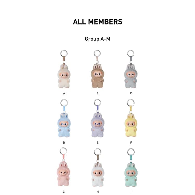 POP MART The Monsters Pin for Love Series Vinyl Plush Pendant – Labubu Alphabet Blind Box Keychain A-M - 3