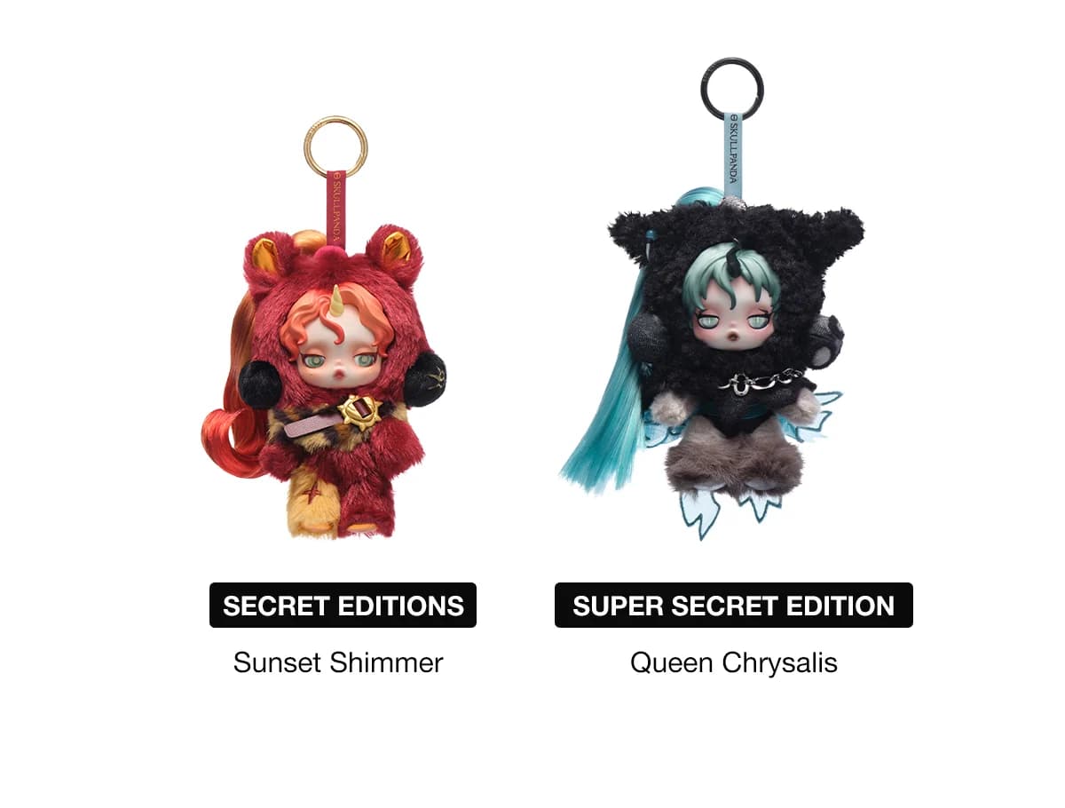 POP MART Skullpanda x My Little Pony Series Plush Doll Pendant – Blind Box Keychain - 5