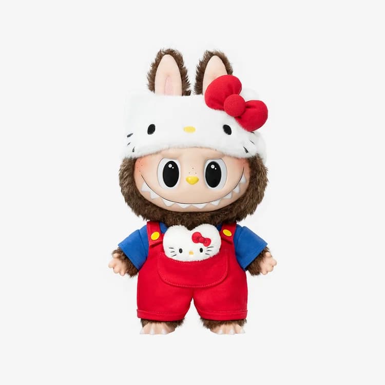 POP MART The Monsters Hello Kitty Vinyl Plush Doll – Large Collectible Labubu x Sanrio Plush (38cm) - 1