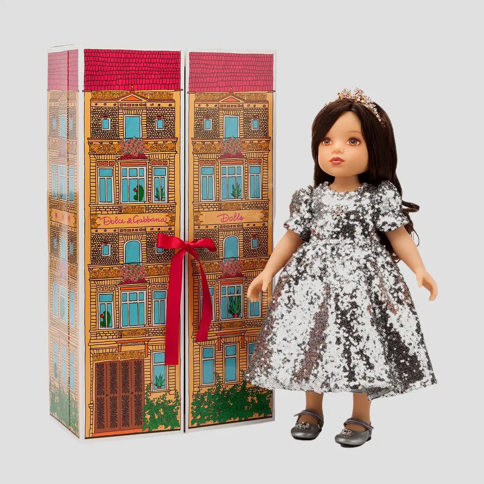 Dolce&Gabbana Kids Doll with Sequined Dress - 5