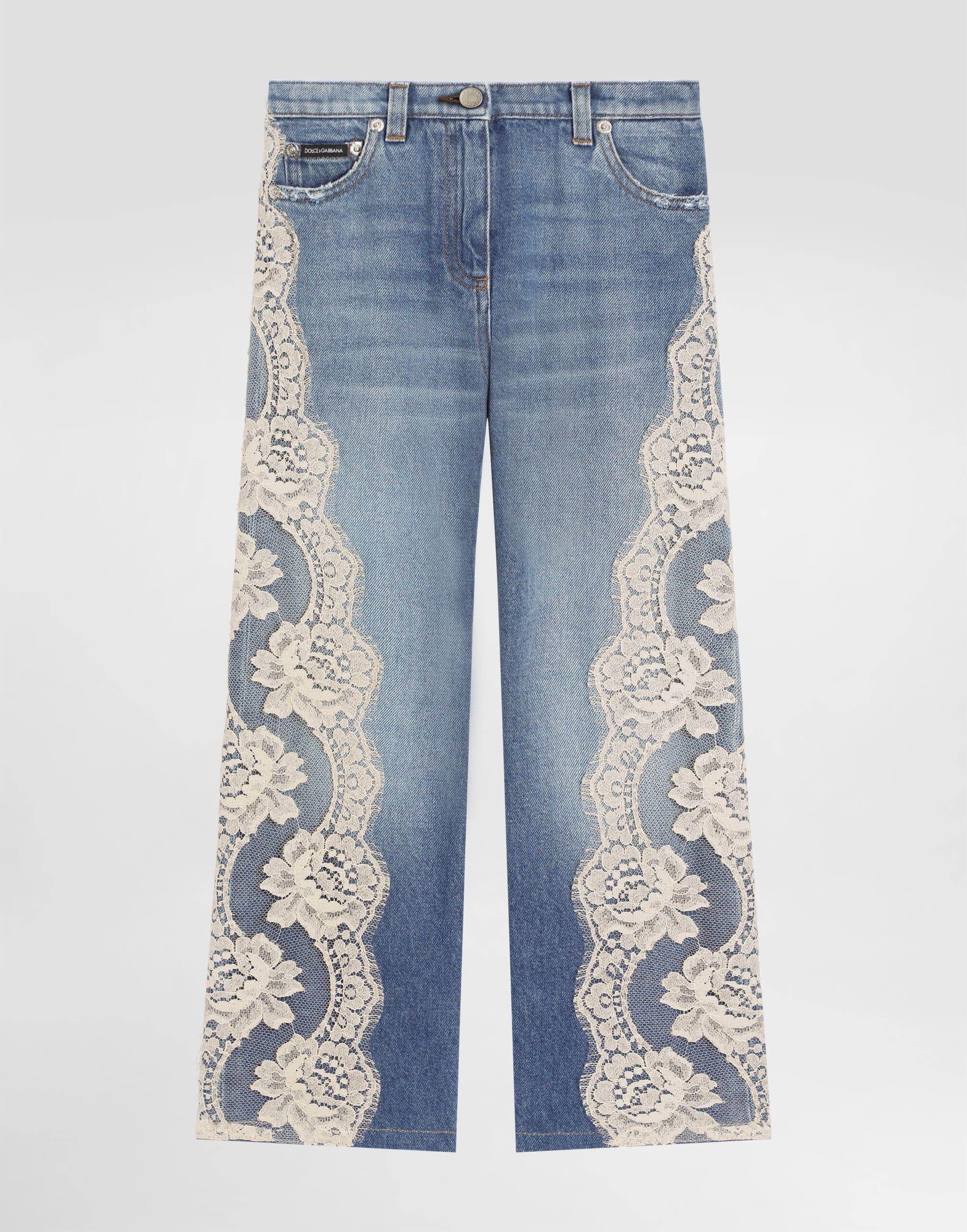 Dolce & Gabbana Kids' Multi-Coloured 5-Pocket Denim Trousers  - 1