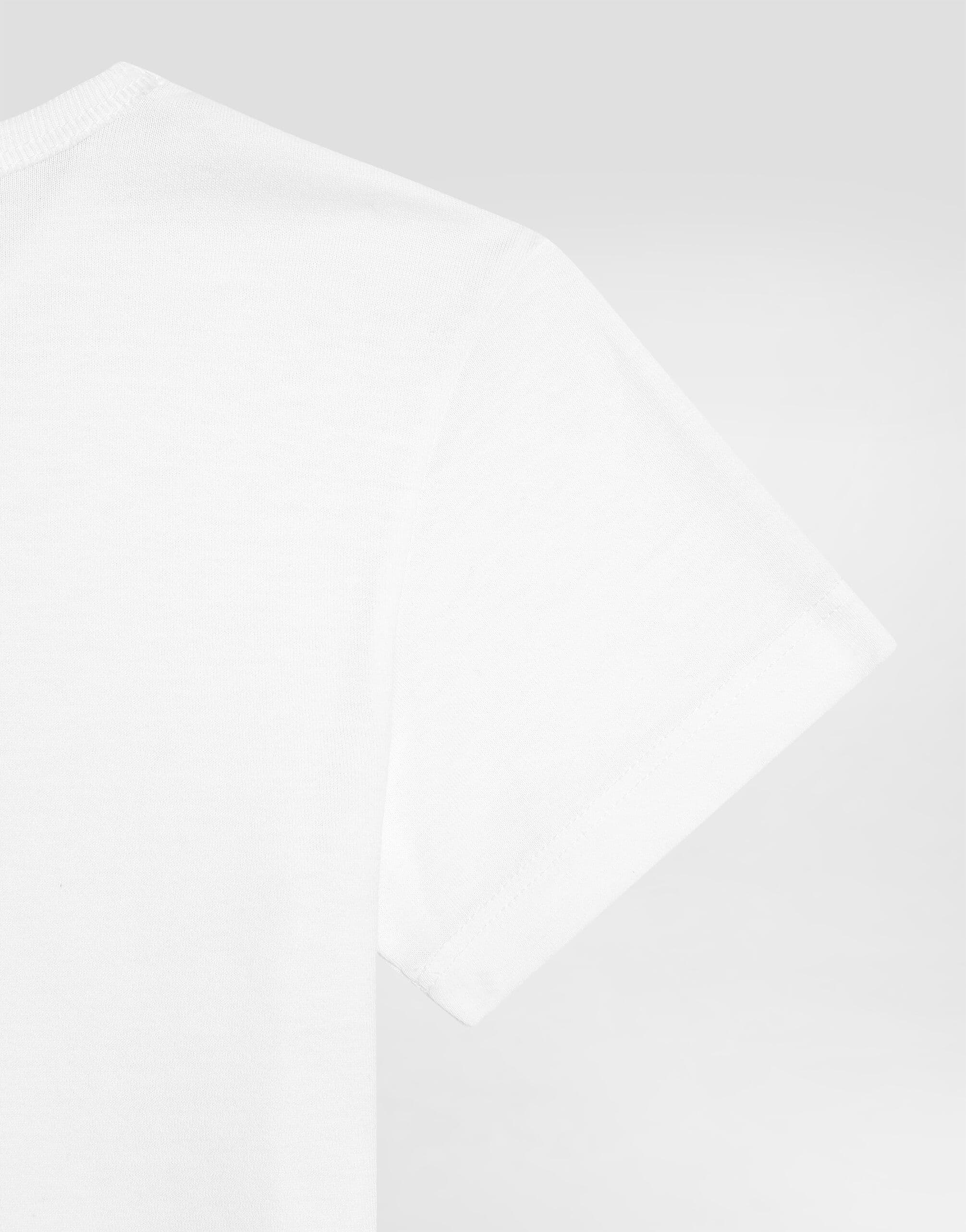 Dolce & Gabbana Kids Jersey T-Shirt with Logo Plaque - 4