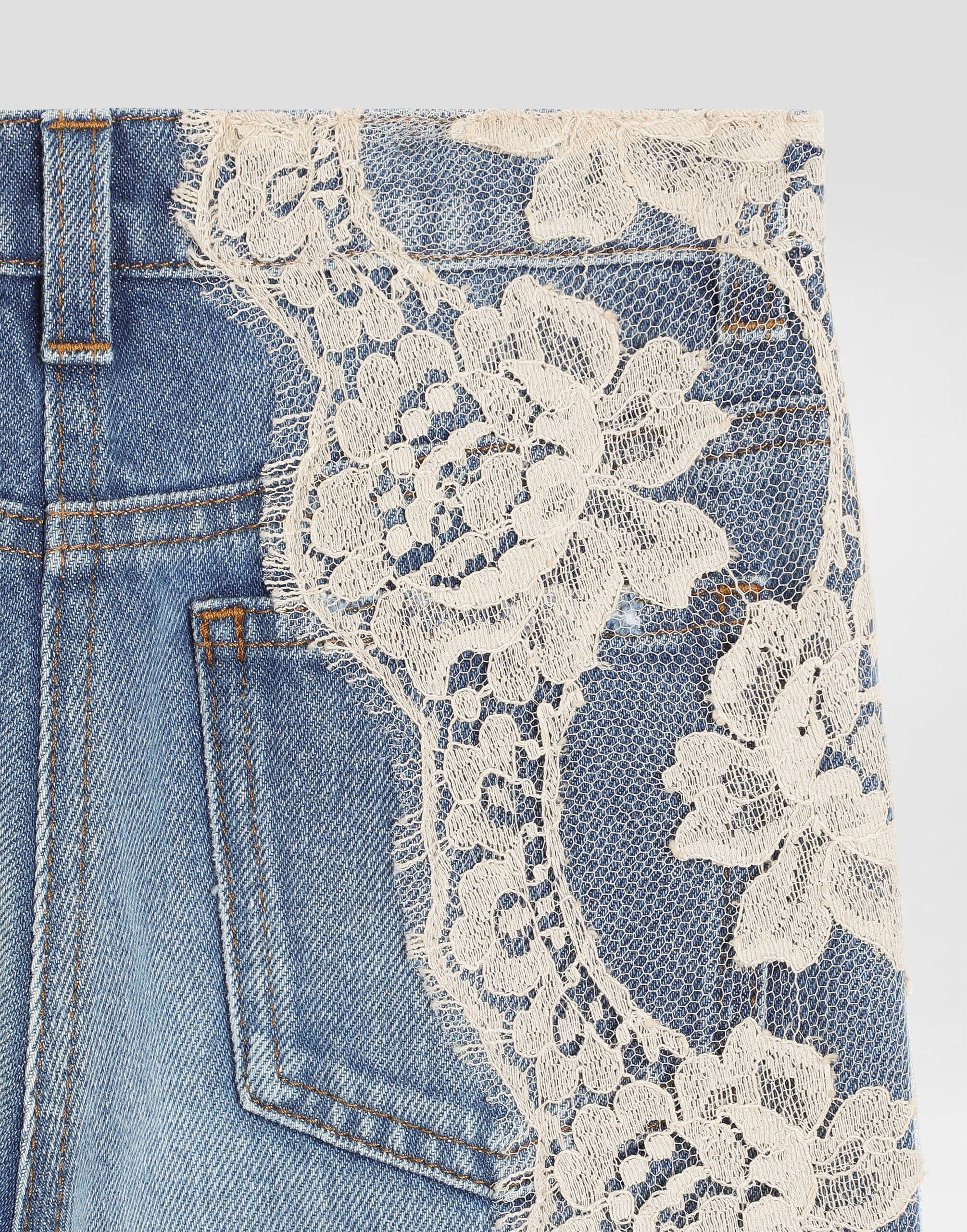 Dolce & Gabbana Kids' Multi-Coloured 5-Pocket Denim Trousers  - 4