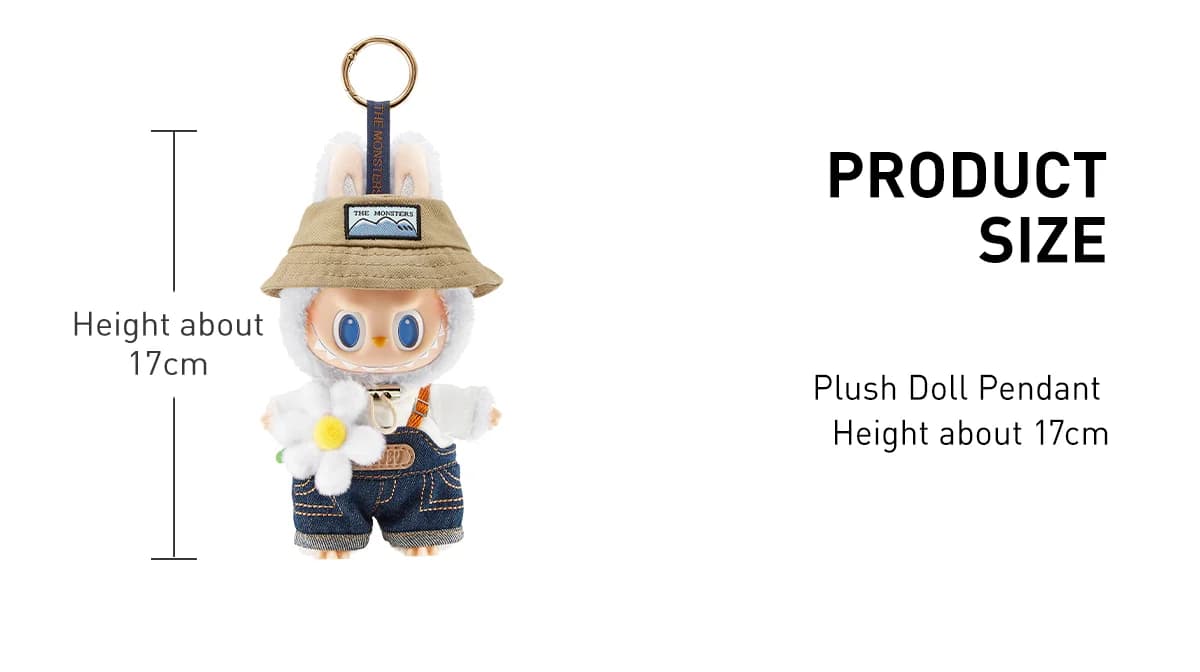POP MART The Monsters Fall in Wild Series Vinyl Plush Doll Pendant – Labubu Explorer Keychain - 3