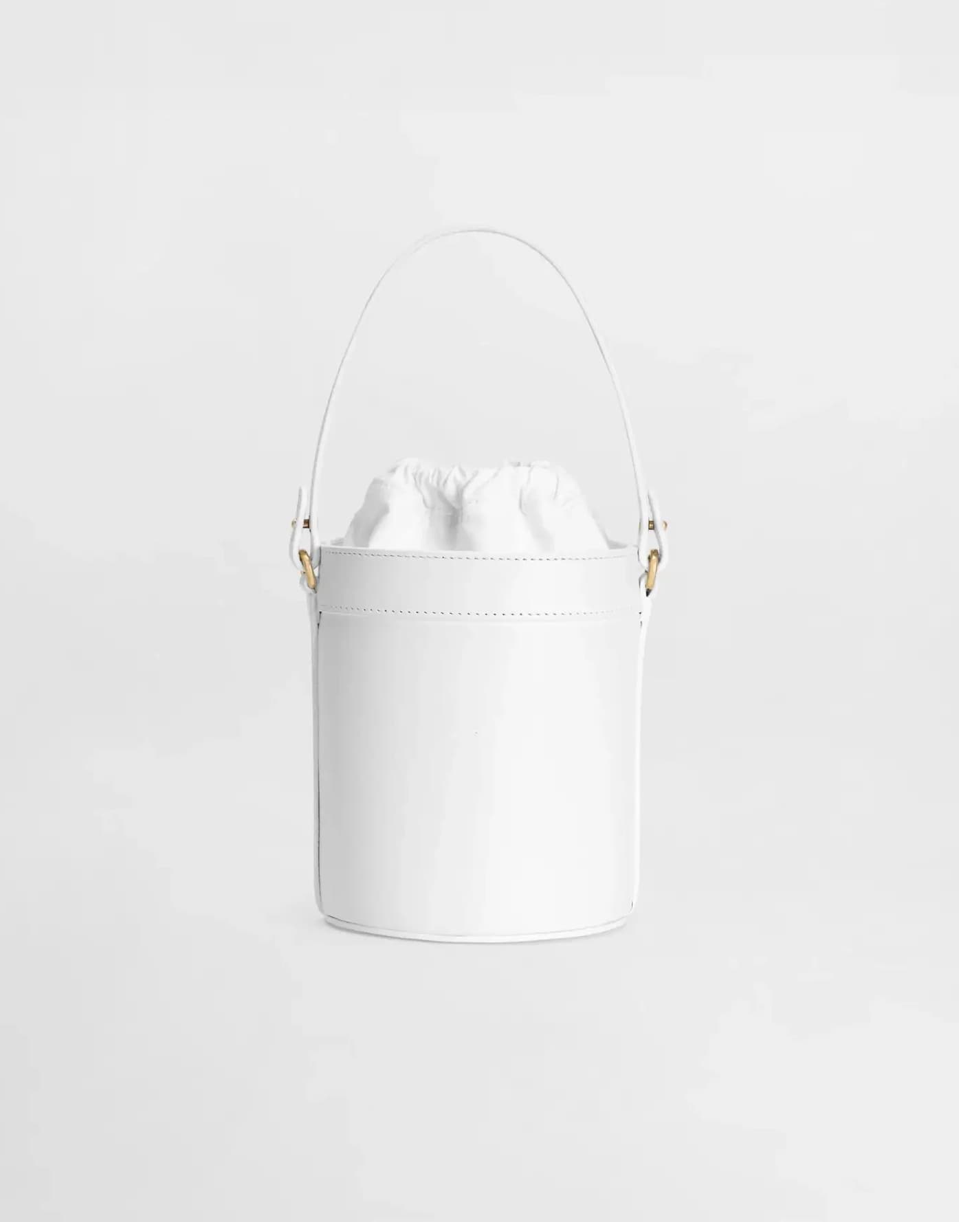 Dolce & Gabbana Kids Nappa Calfskin Bucket Bag White - 3