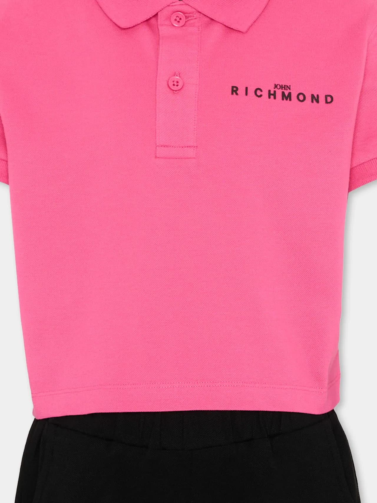 John Richmond Junior Girls Polo Shirt and Shorts Set Kartis - 3