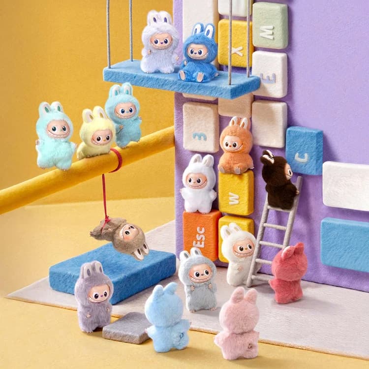 POP MART The Monsters Pin for Love Series Vinyl Plush Pendant – Labubu Alphabet Blind Box Keychain A-M - 5
