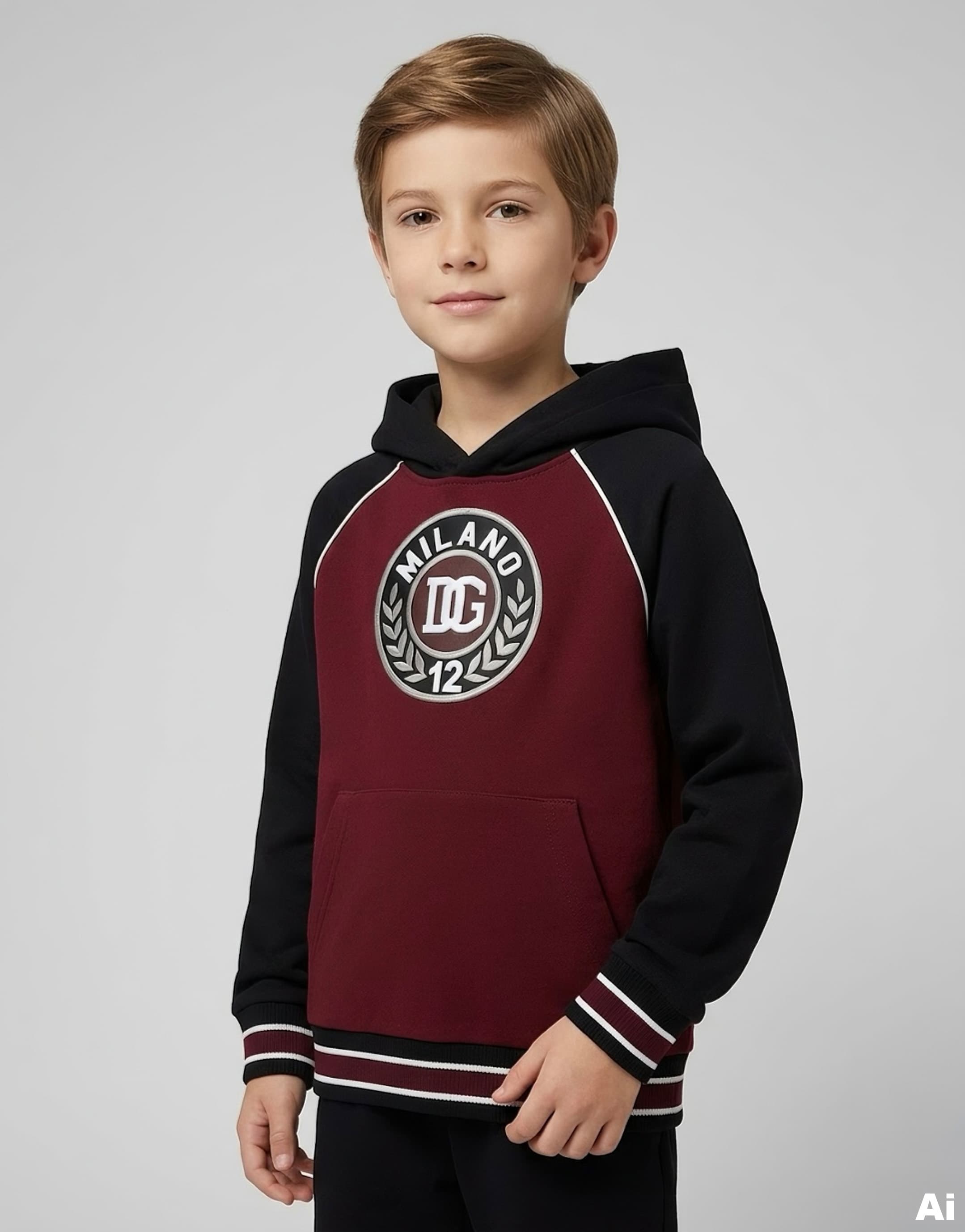 Dolce & Gabbana Kids Hooded Sweatshirt with Embroidery - 2