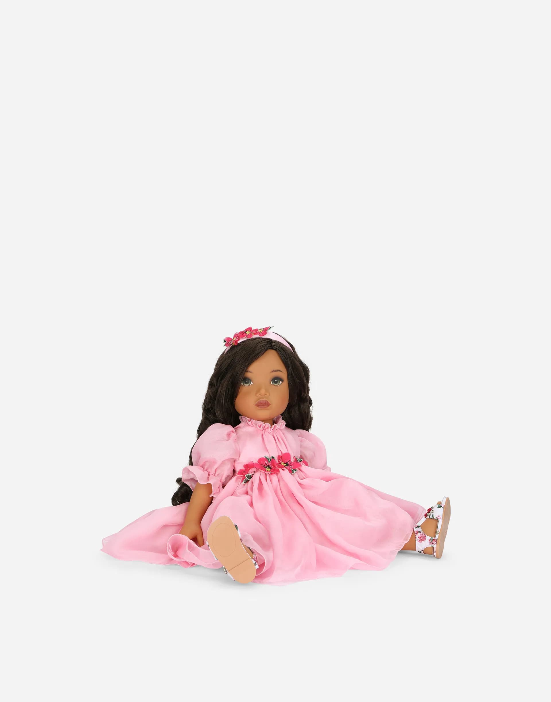 Dolce&Gabbana Kids Doll with Chiffon Dress - 4