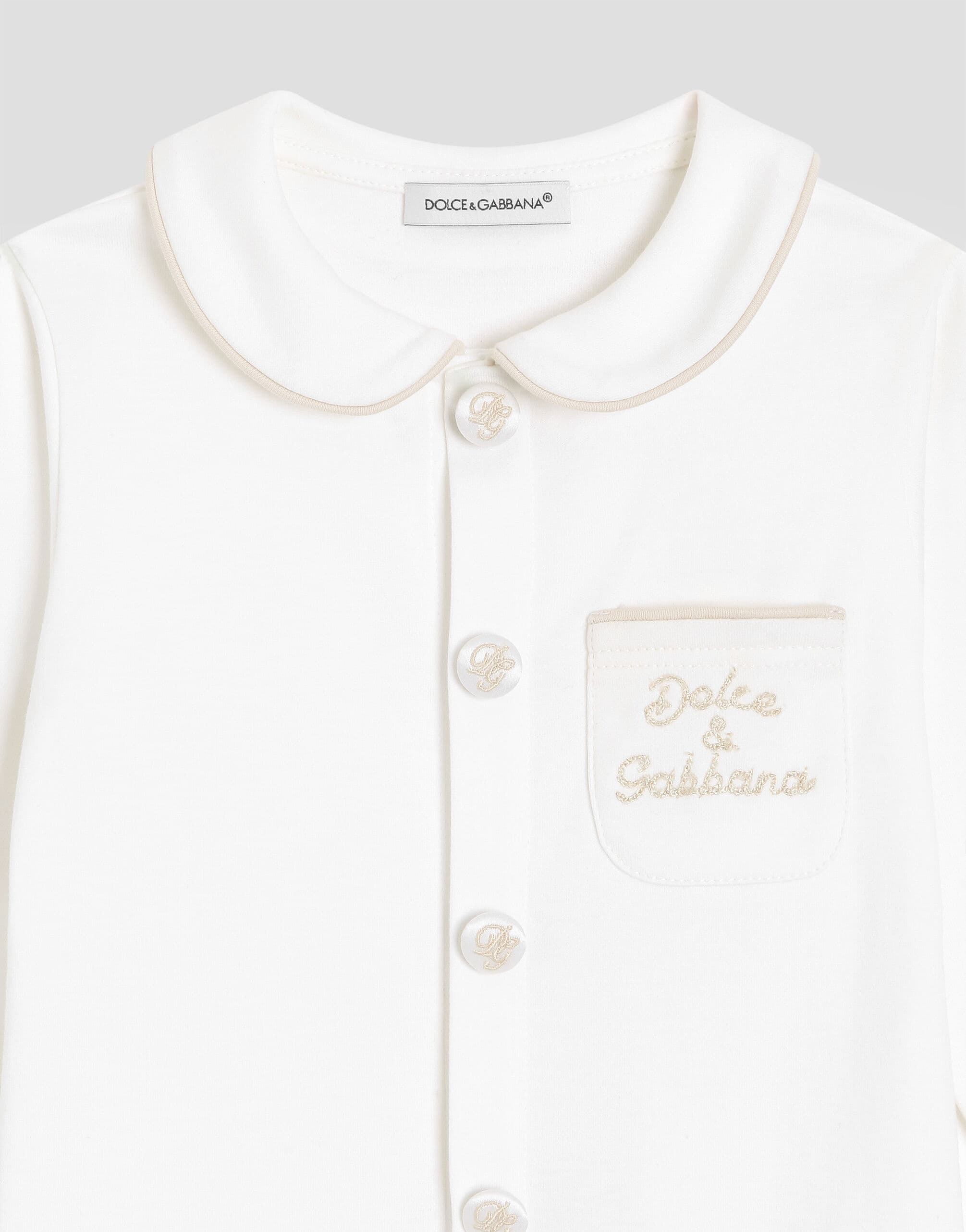 Dolce & Gabbana Kids 3-Piece Interlock Gift Set with Chain-Stitch Embroidery - 3