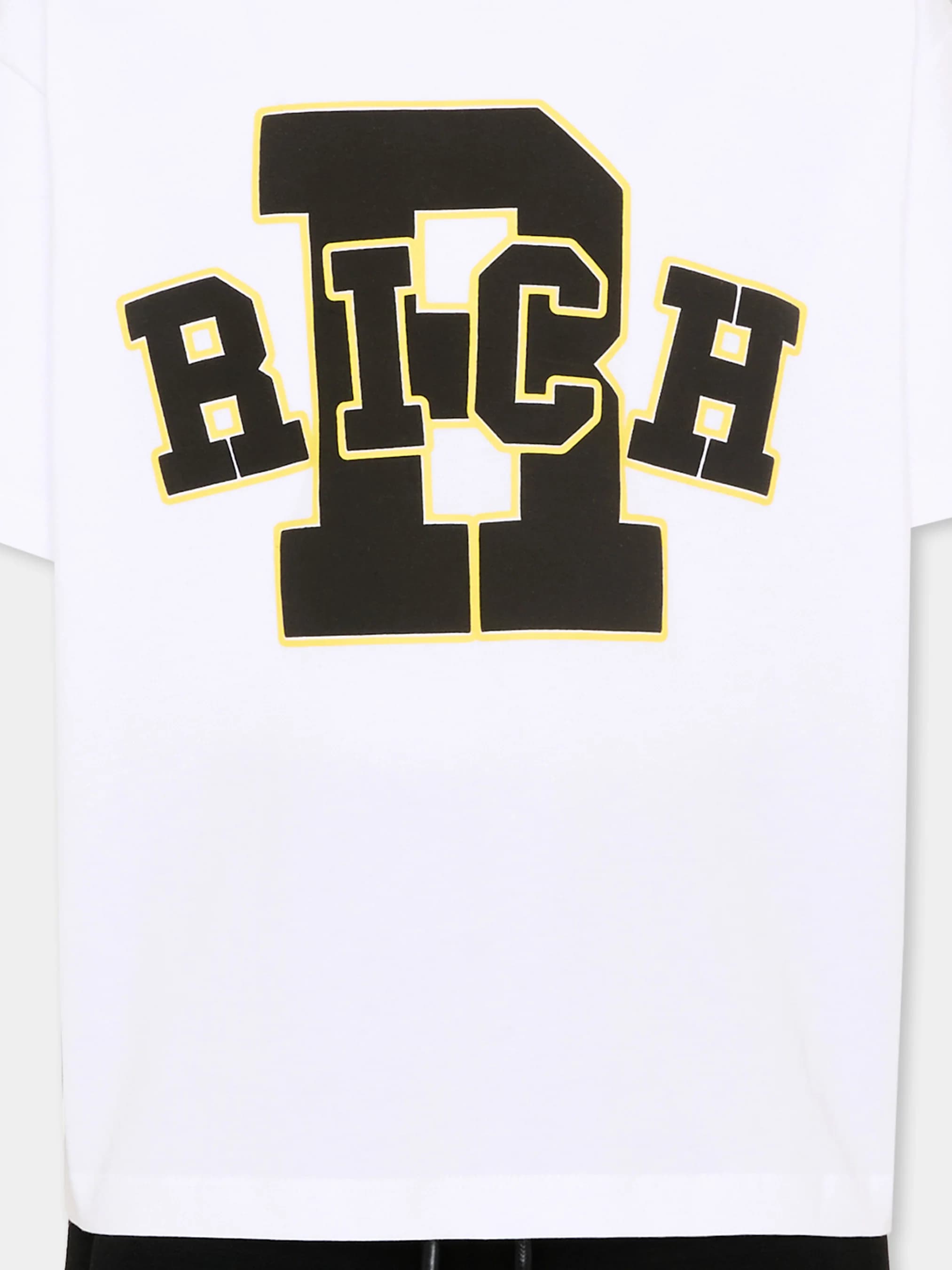 John Richmond Junior T-Shirt and Shorts Set Zanzam with College JR Logo  - 3