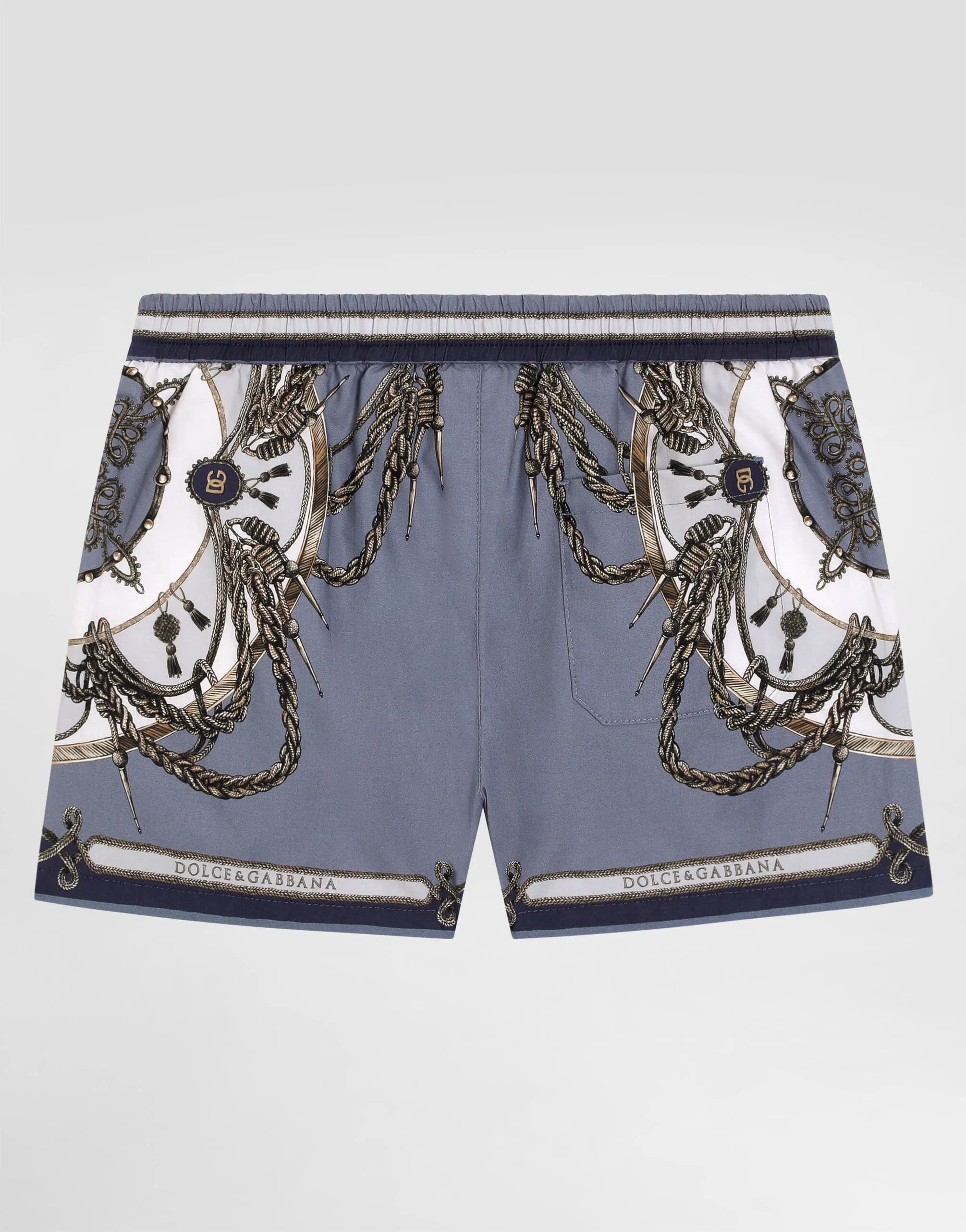 Dolce & Gabbana Kids Cargo-Print Poplin Bermuda Shorts - 2