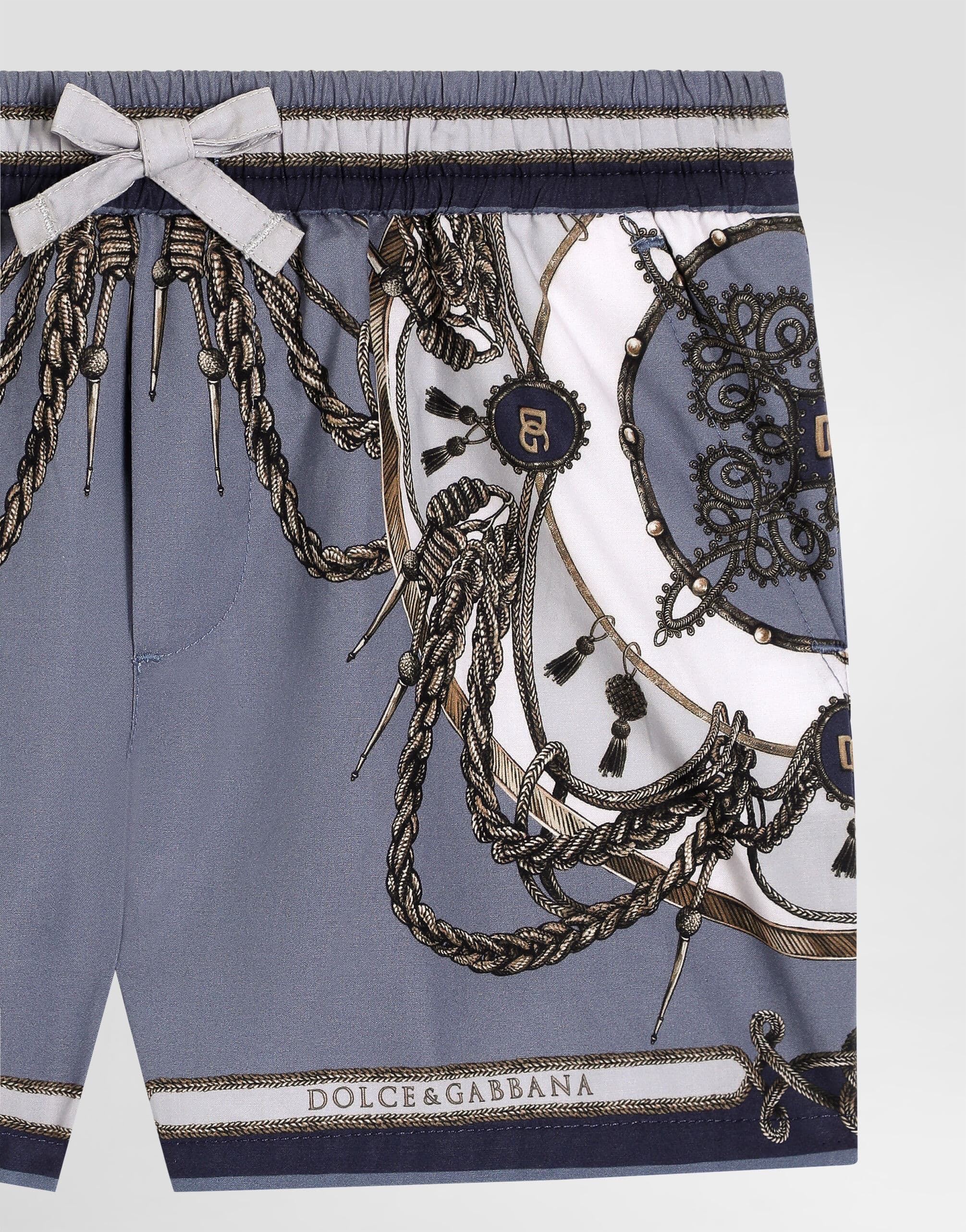Dolce & Gabbana Kids Cargo-Print Poplin Bermuda Shorts - 3