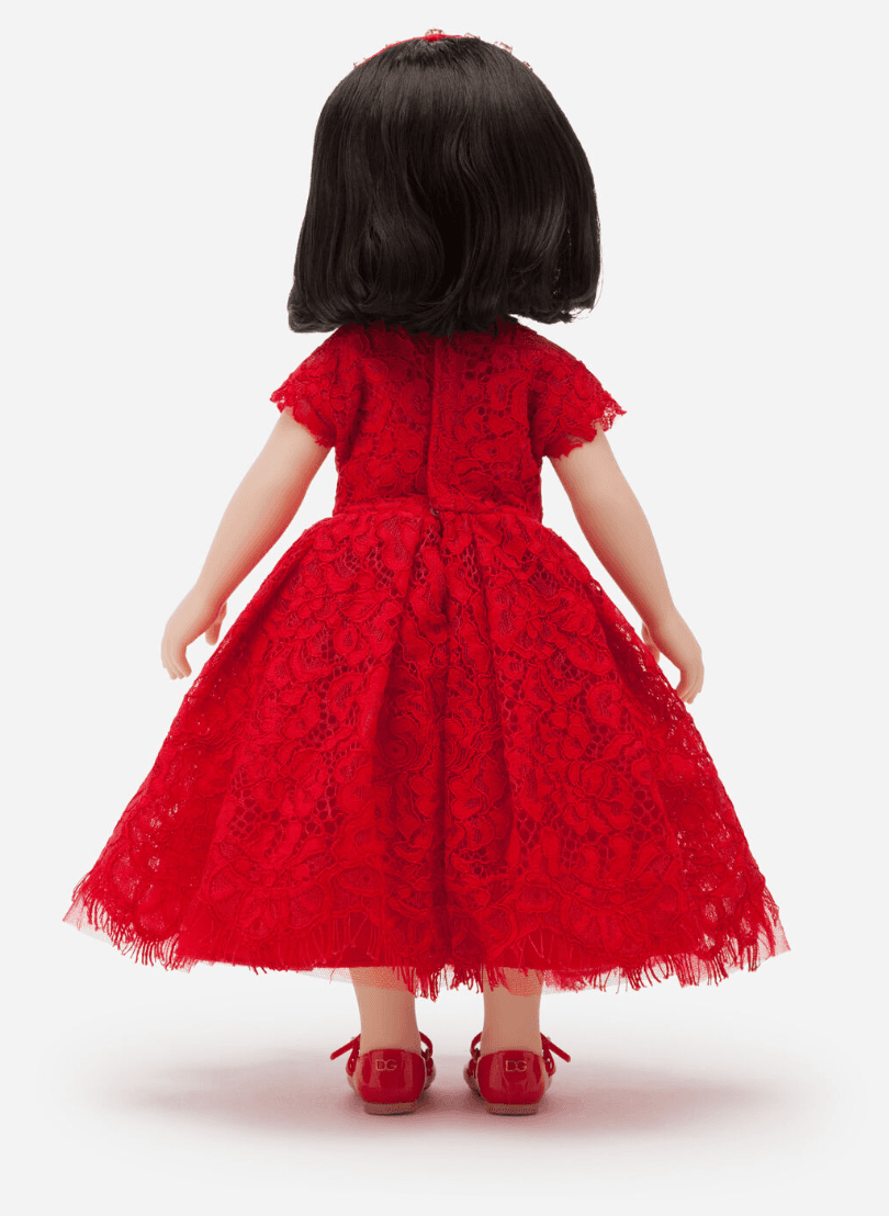 Dolce&Gabbana Kids Doll with Lace Dress - 3