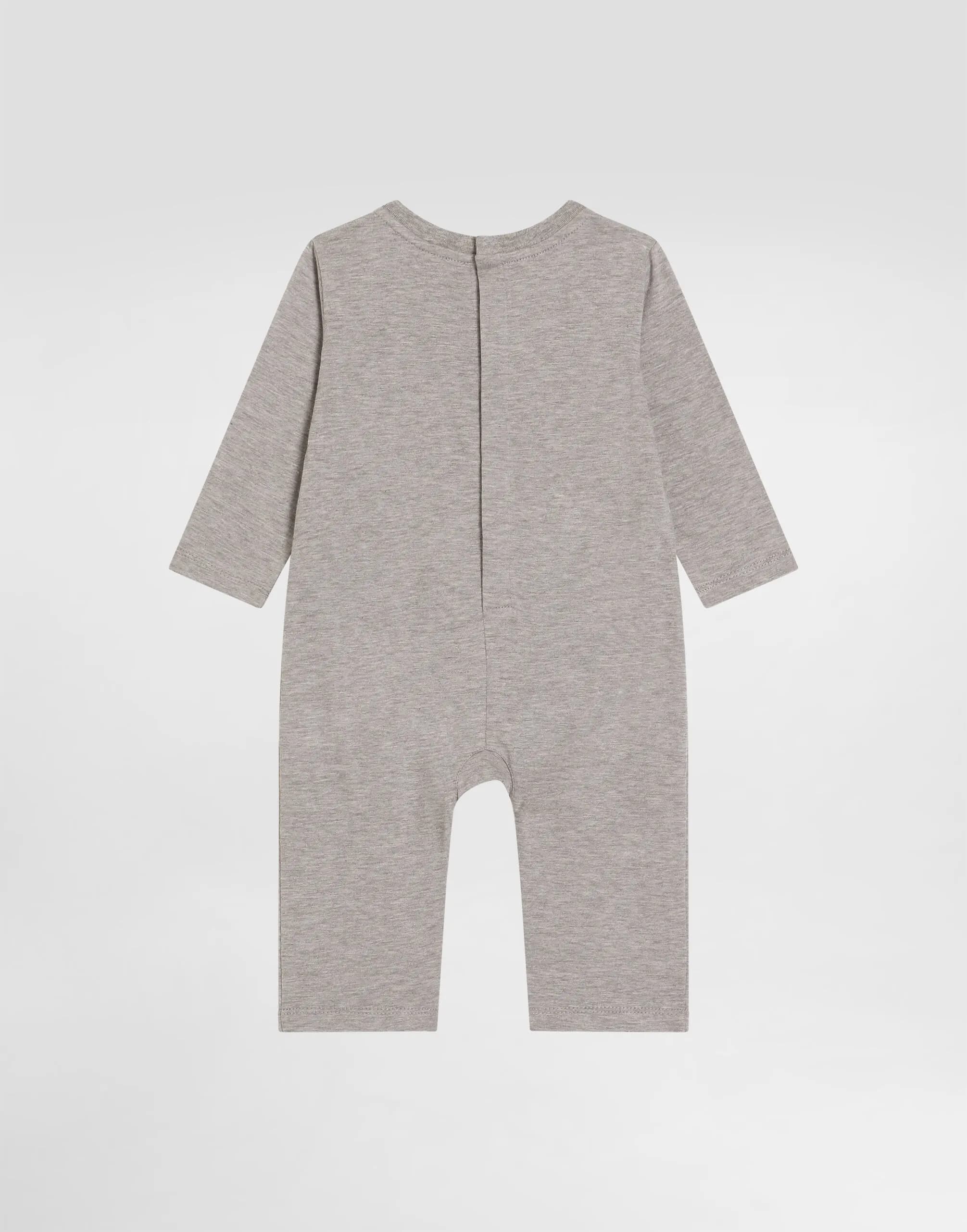 Dolce & Gabbana Kids Baby Jersey Romper with Denim-Effect Print - 2