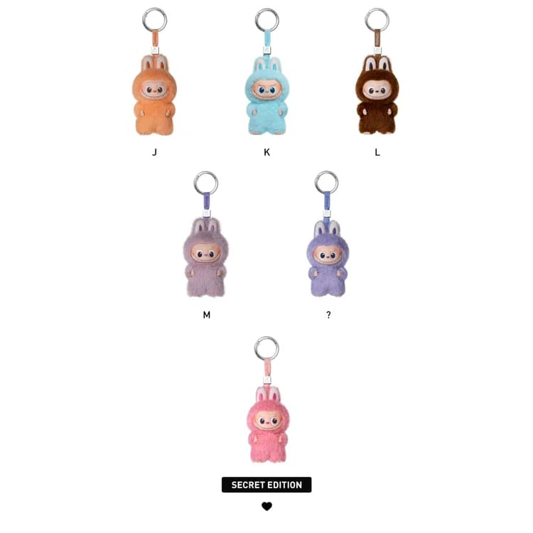 POP MART The Monsters Pin for Love Series Vinyl Plush Pendant – Labubu Alphabet Blind Box Keychain A-M - 4