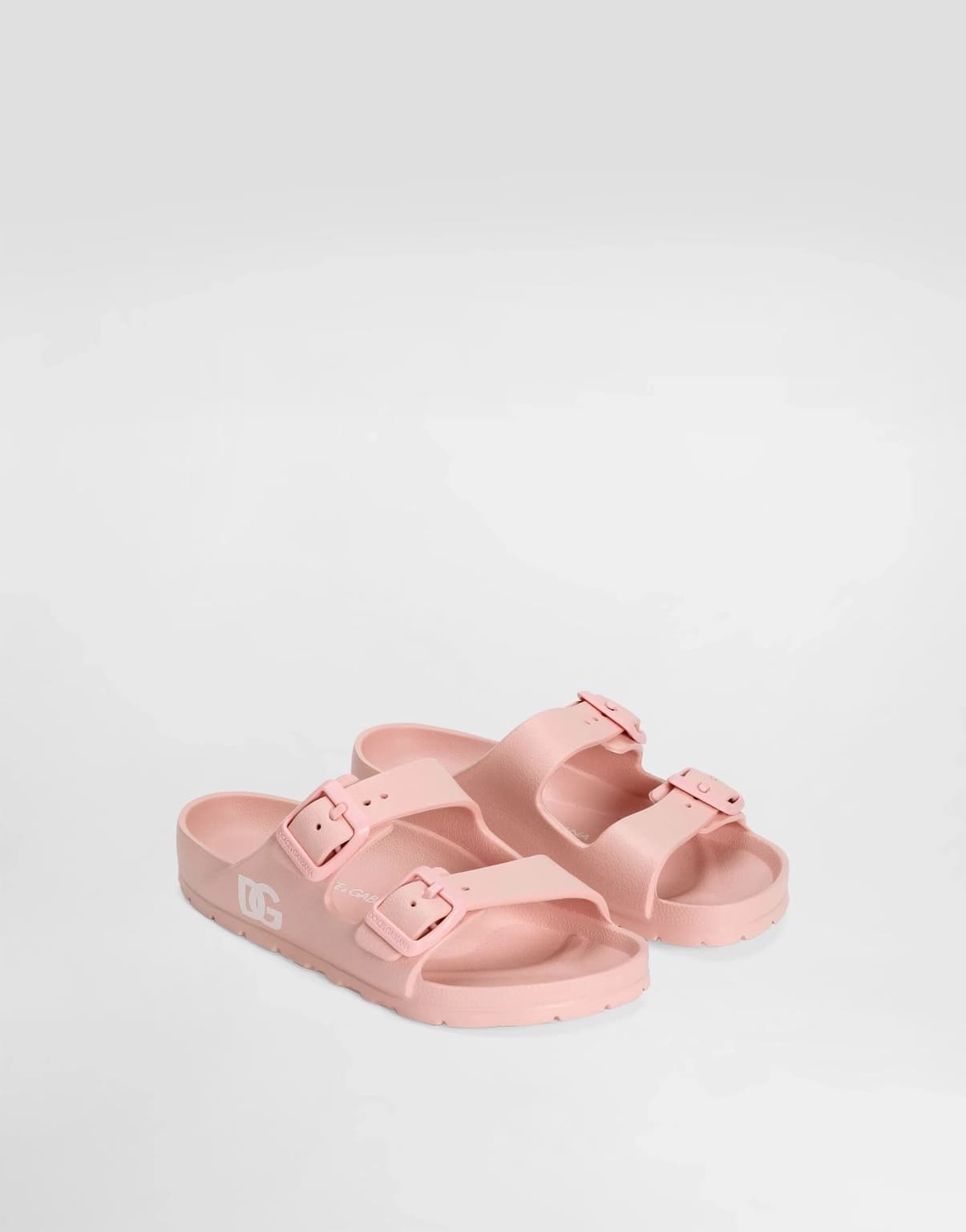 The Dolce & Gabbana Kids Double-Buckle Rubber Slides - 2
