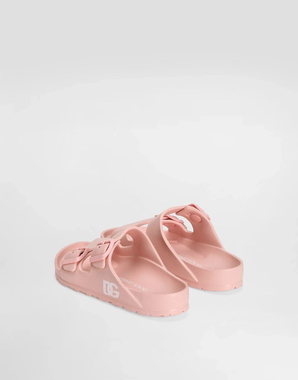 The Dolce & Gabbana Kids Double-Buckle Rubber Slides - 4