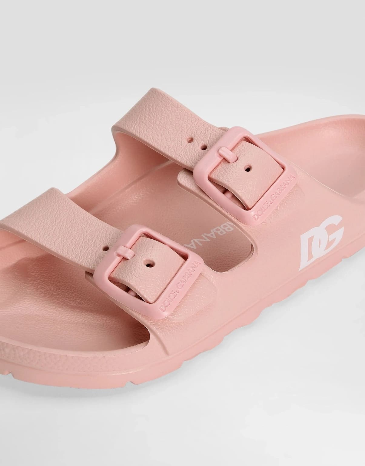 The Dolce & Gabbana Kids Double-Buckle Rubber Slides - 3