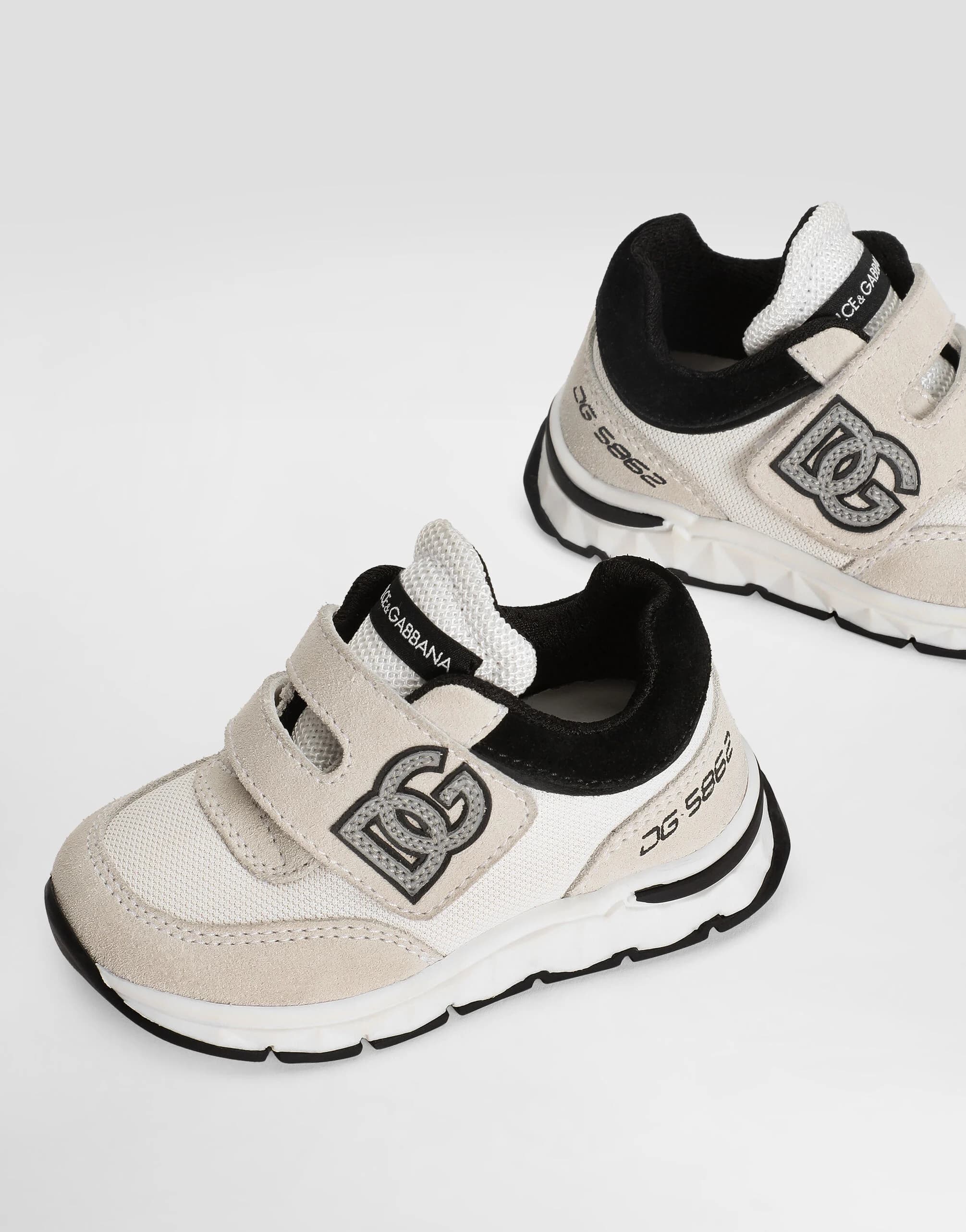 Dolce & Gabbana Kids Mixed-Material First Steps Sneakers - 4
