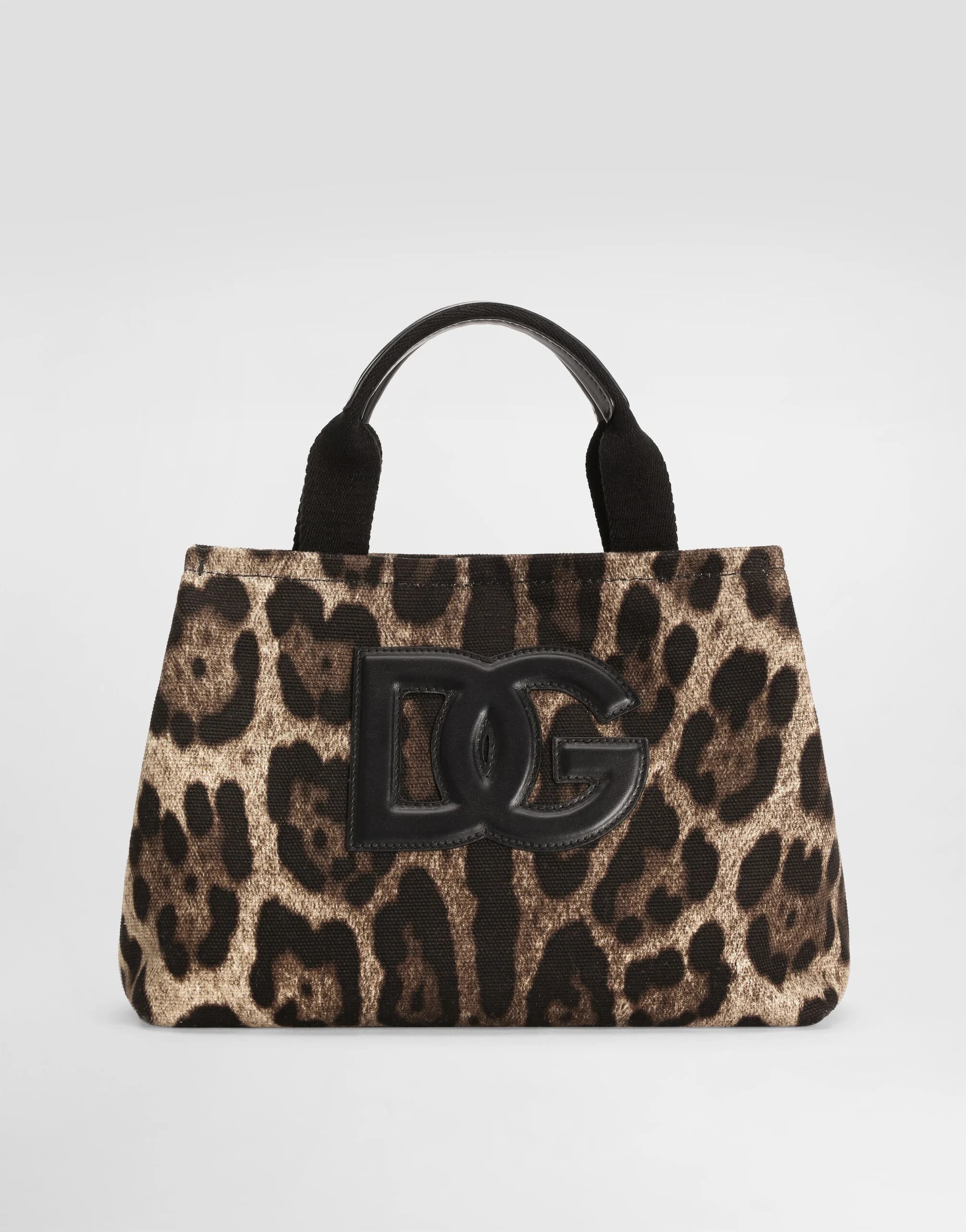 Dolce & Gabbana Kids Leo-Print Canvas Tote Bag - 1