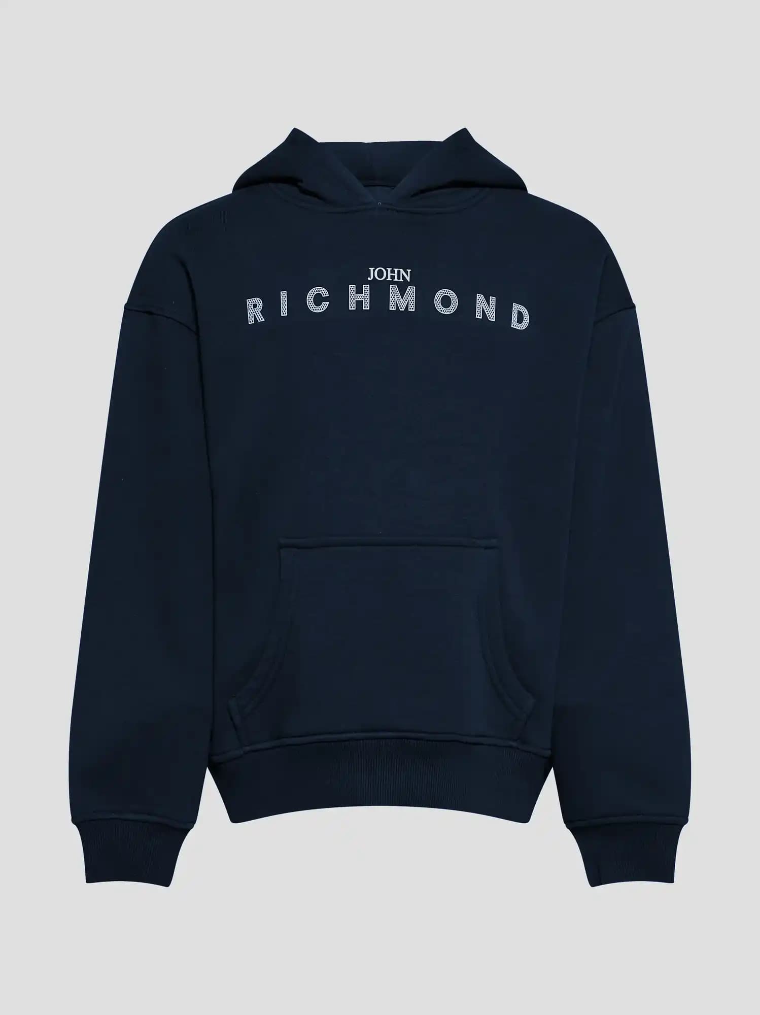 John Richmond Junior Hooded Sweatshirt with Logo Print - 1
