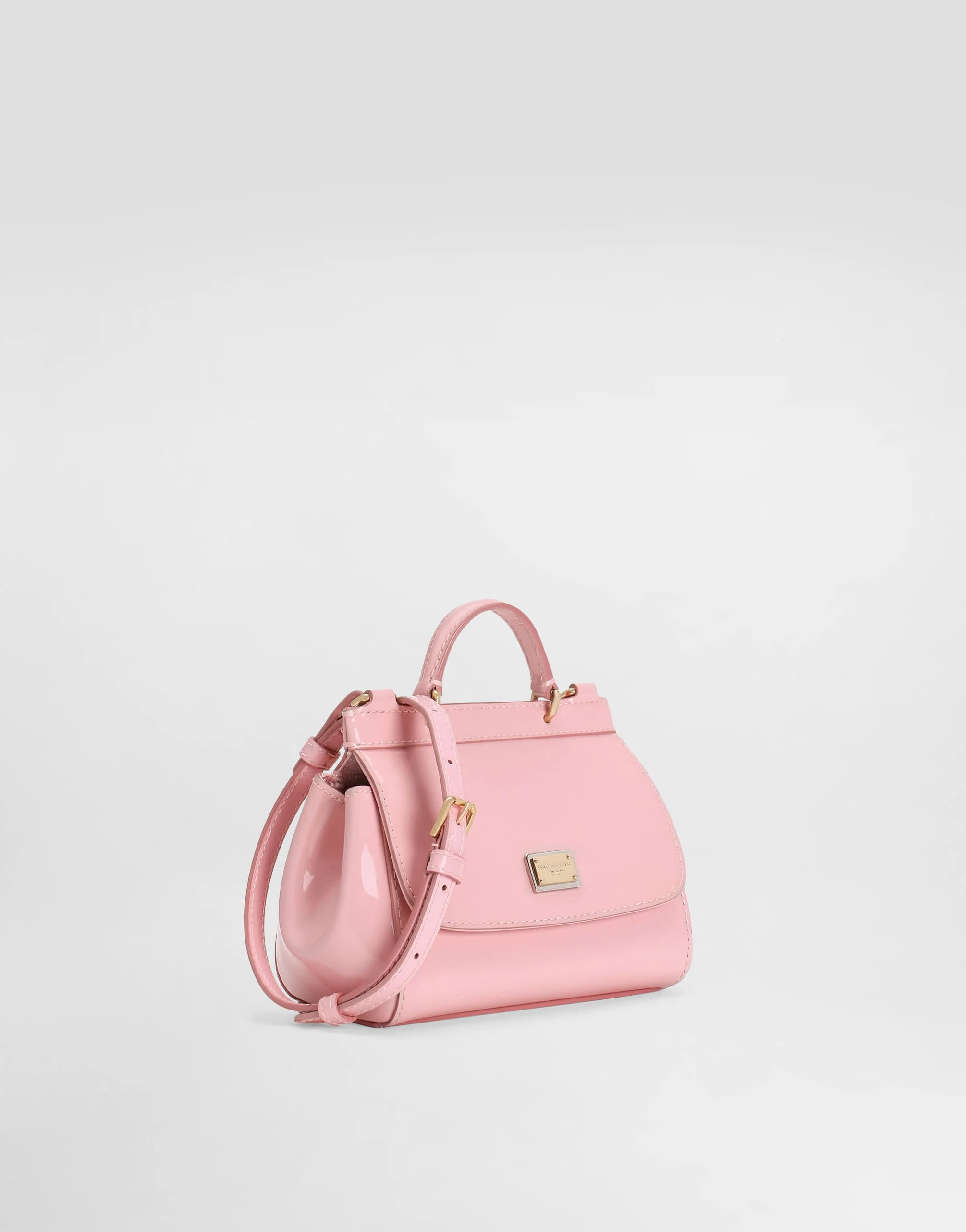 Dolce & Gabbana Kids Patent leather mini Sicily bag in pink - 7
