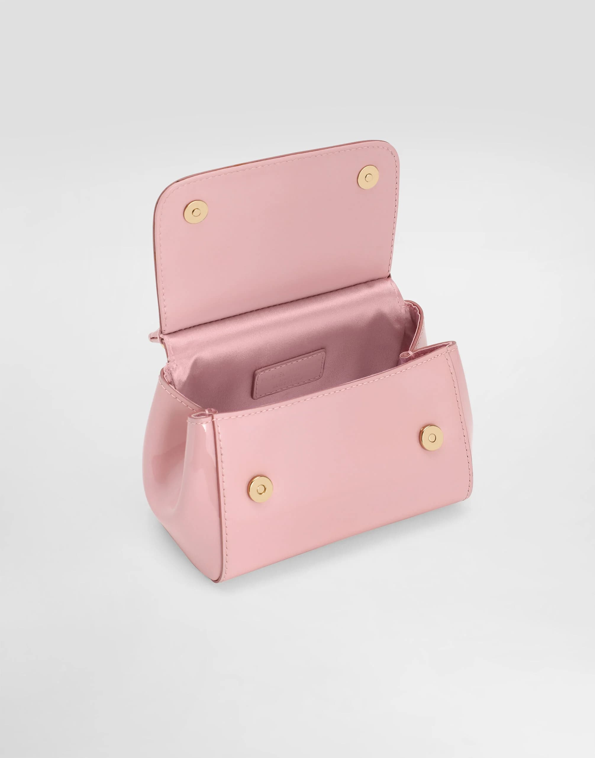 Dolce & Gabbana Kids Patent leather mini Sicily bag in pink - 5