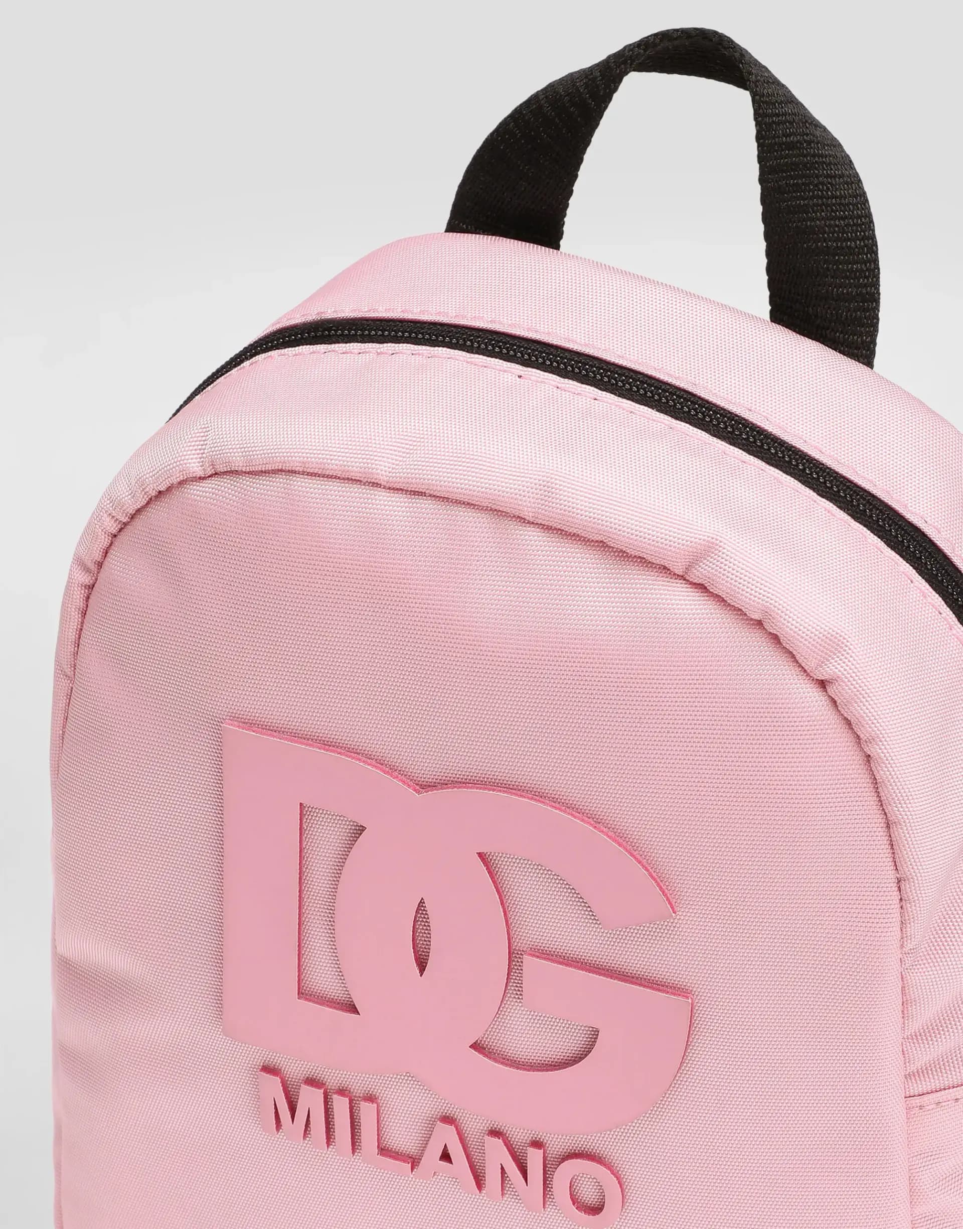 Dolce & Gabbana Kids Nylon backpack with DG rubber patch - 5