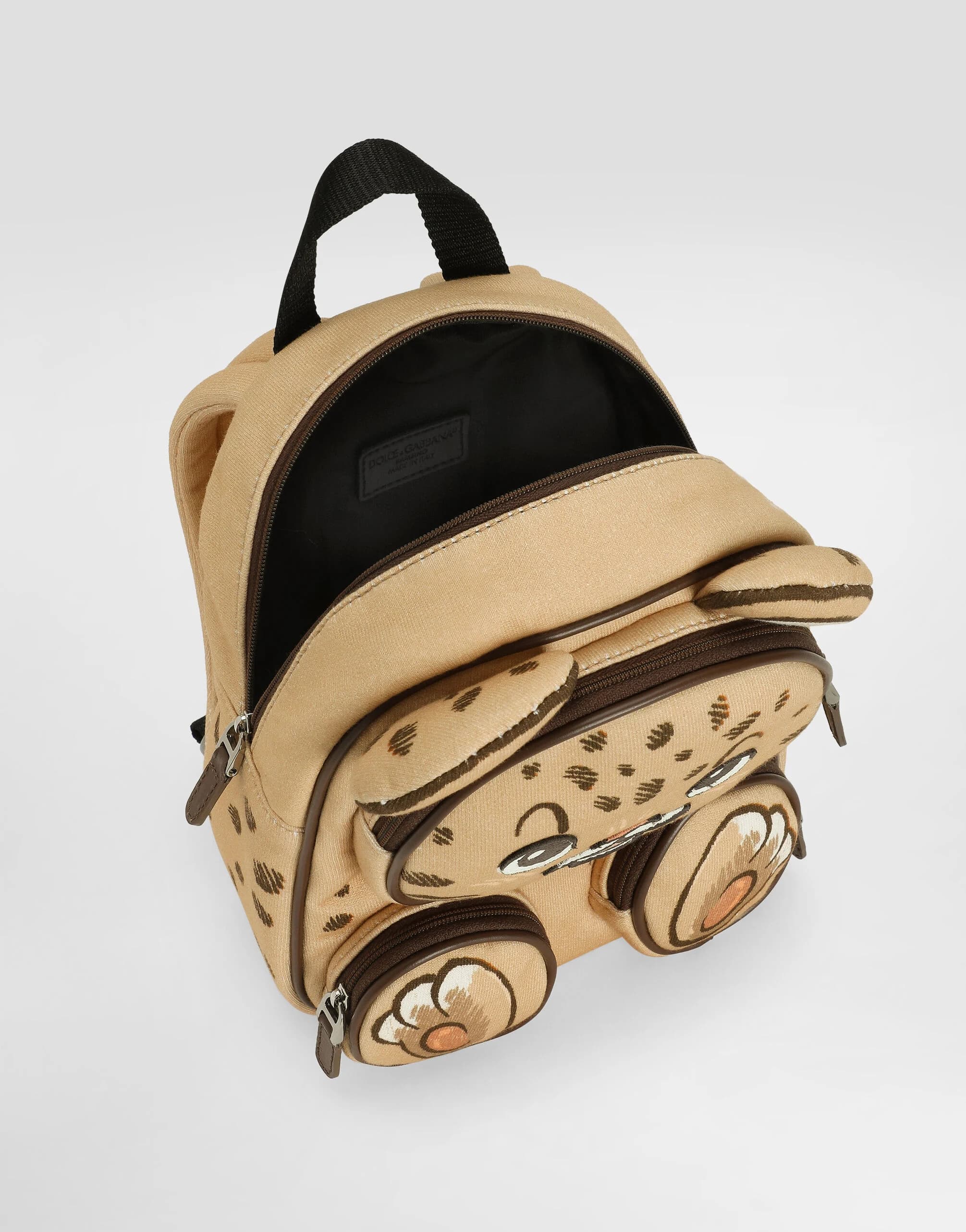 Dolce & Gabbana Kids Backpack with Teddy Leo Print and 3D Details - 4