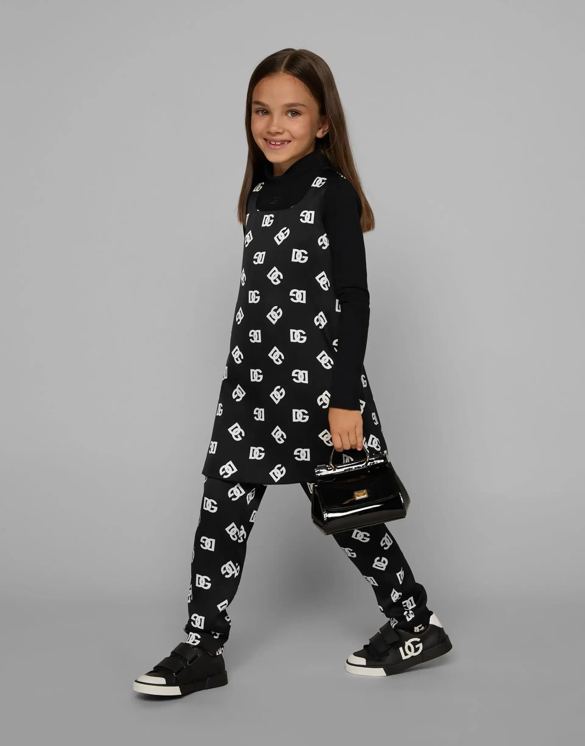 Dolce & Gabbana Kids Patent Leather Mini Sicily Bag in Black - 7