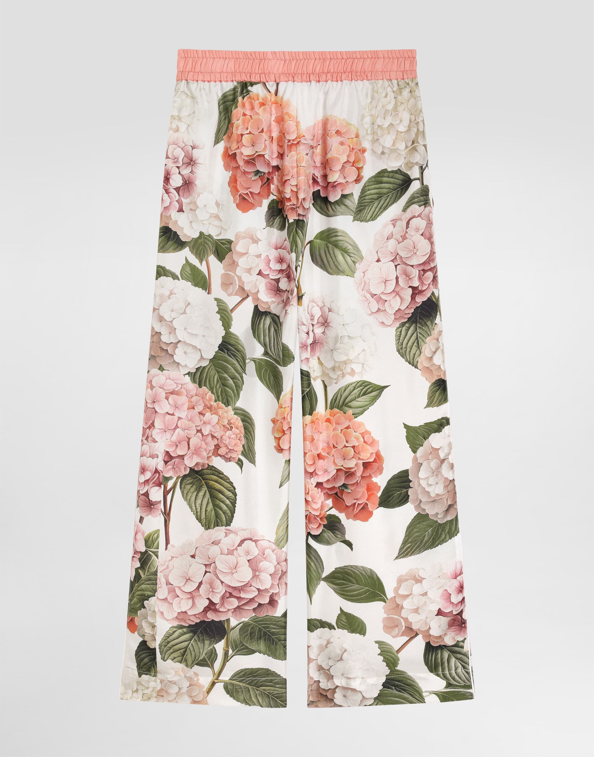 Dolce & Gabbana Kids' Hydrangea-Print Vanity Silk Twill Trousers - 3