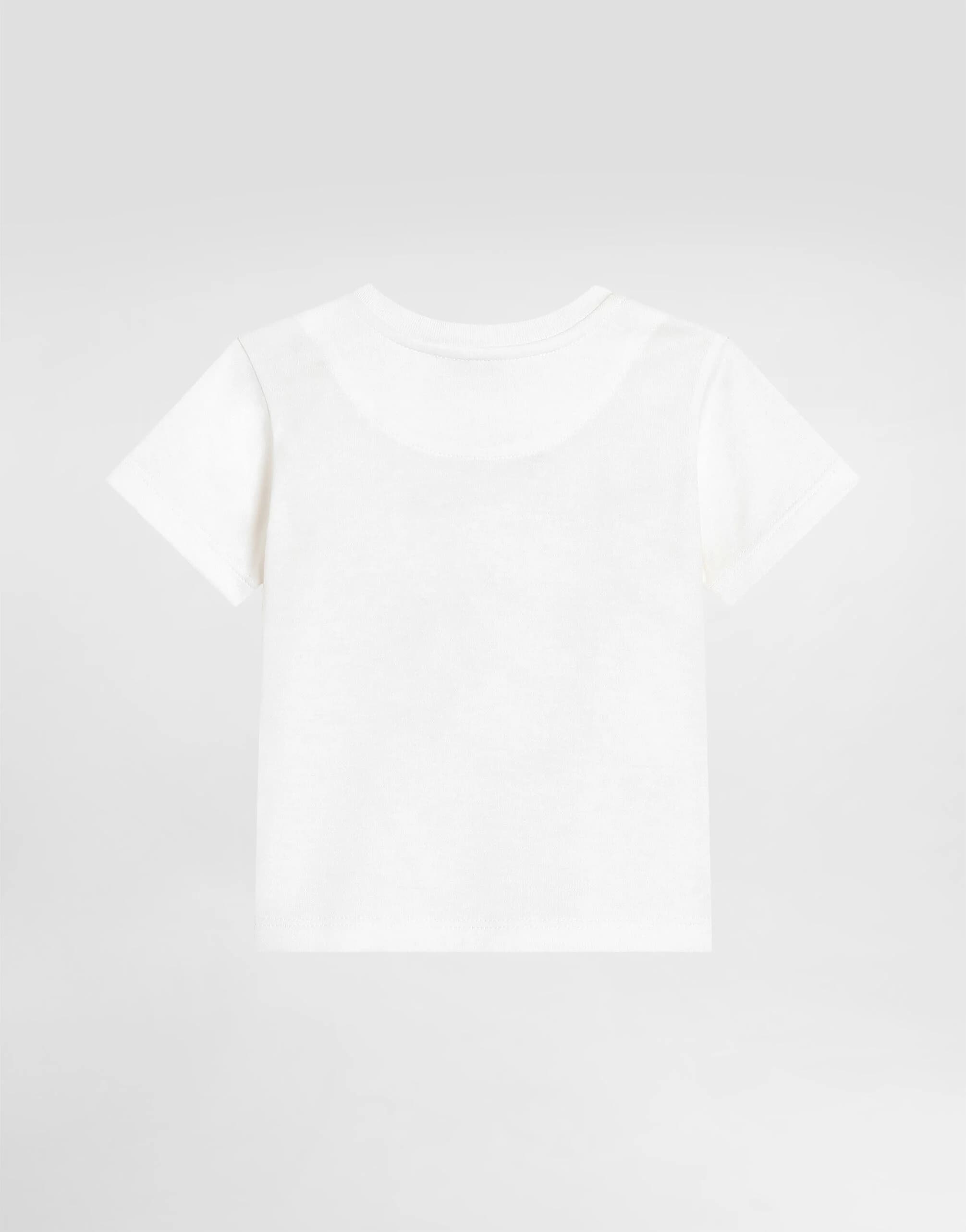 Dolce & Gabbana Kids Cotton T-Shirt with Leopard Print and DG Patch - 2