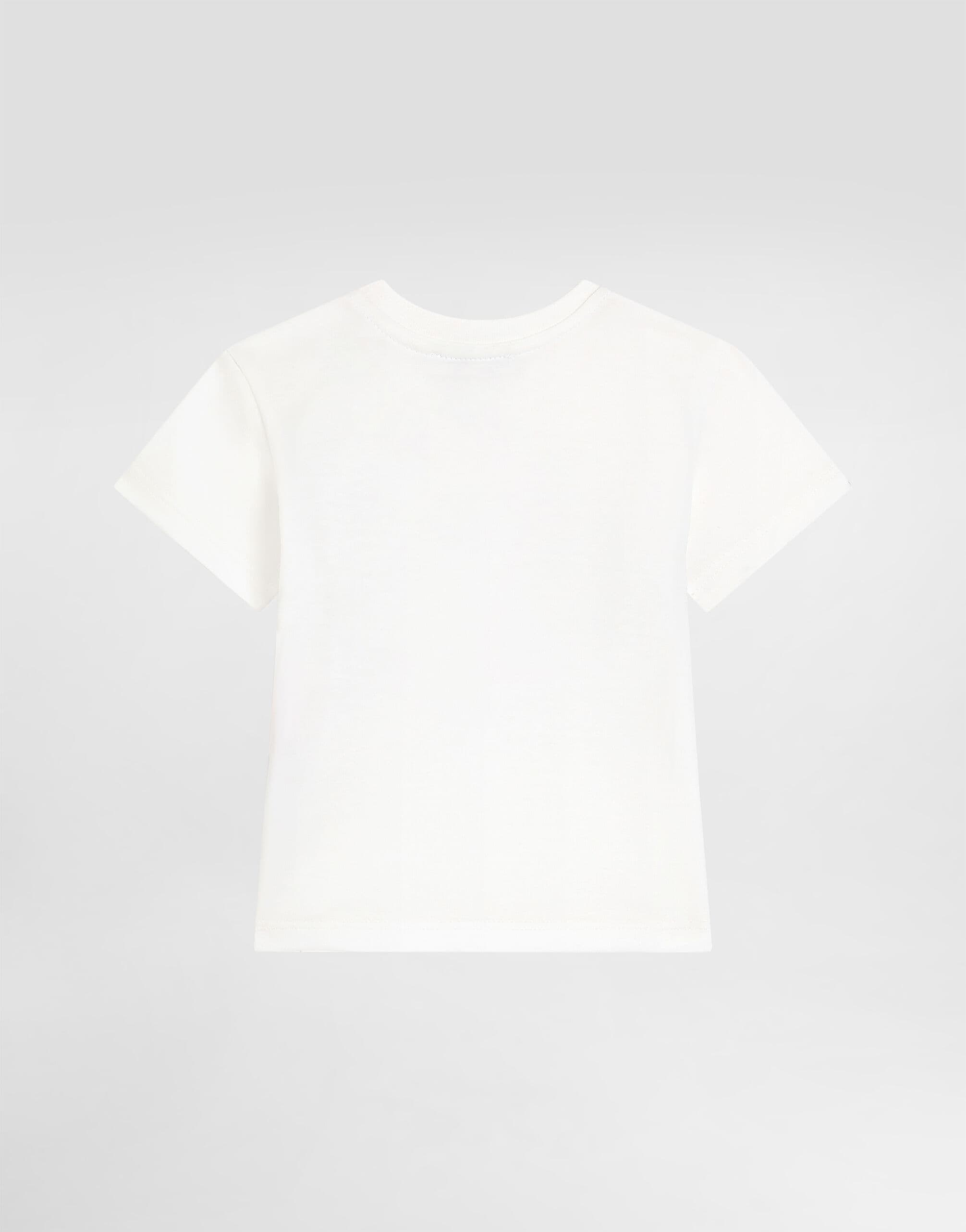 Dolce & Gabbana Kids Cotton T-Shirt with Embroidered Logo - 2