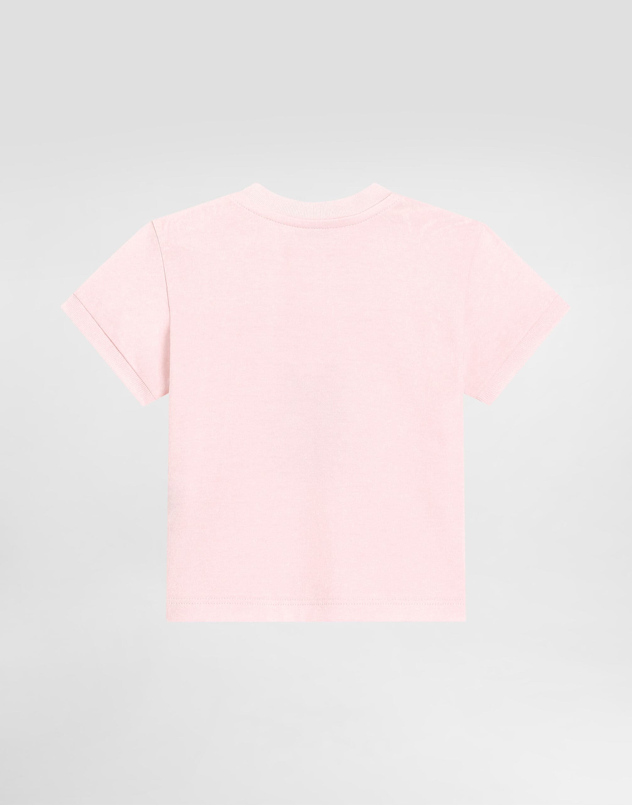 Dolce & Gabbana Kids Cotton T-Shirt with Glitter Leopard Heart Print - 2