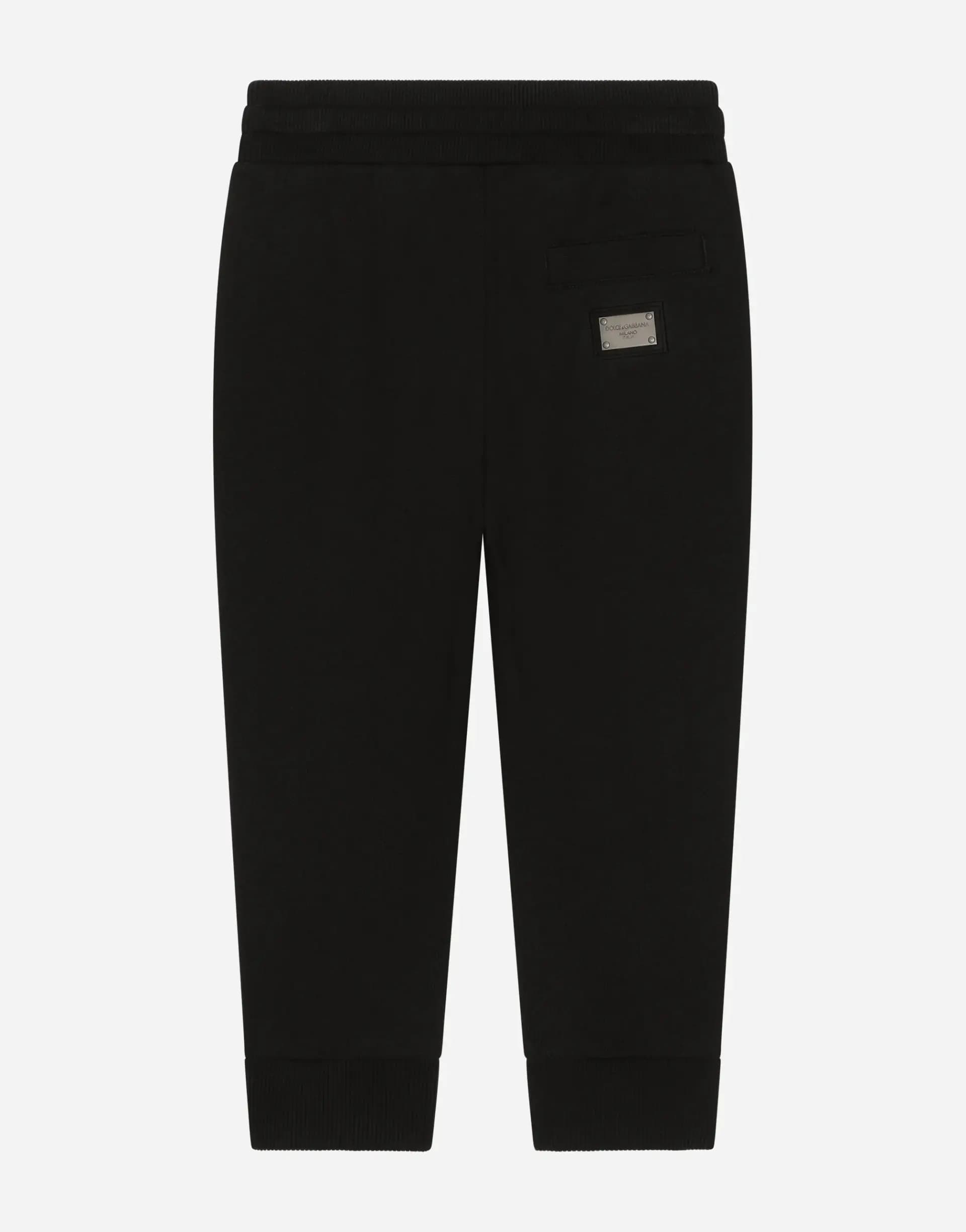 Dolce & Gabbana Kids Sport Fleece trousers with DG logo plaque - 2