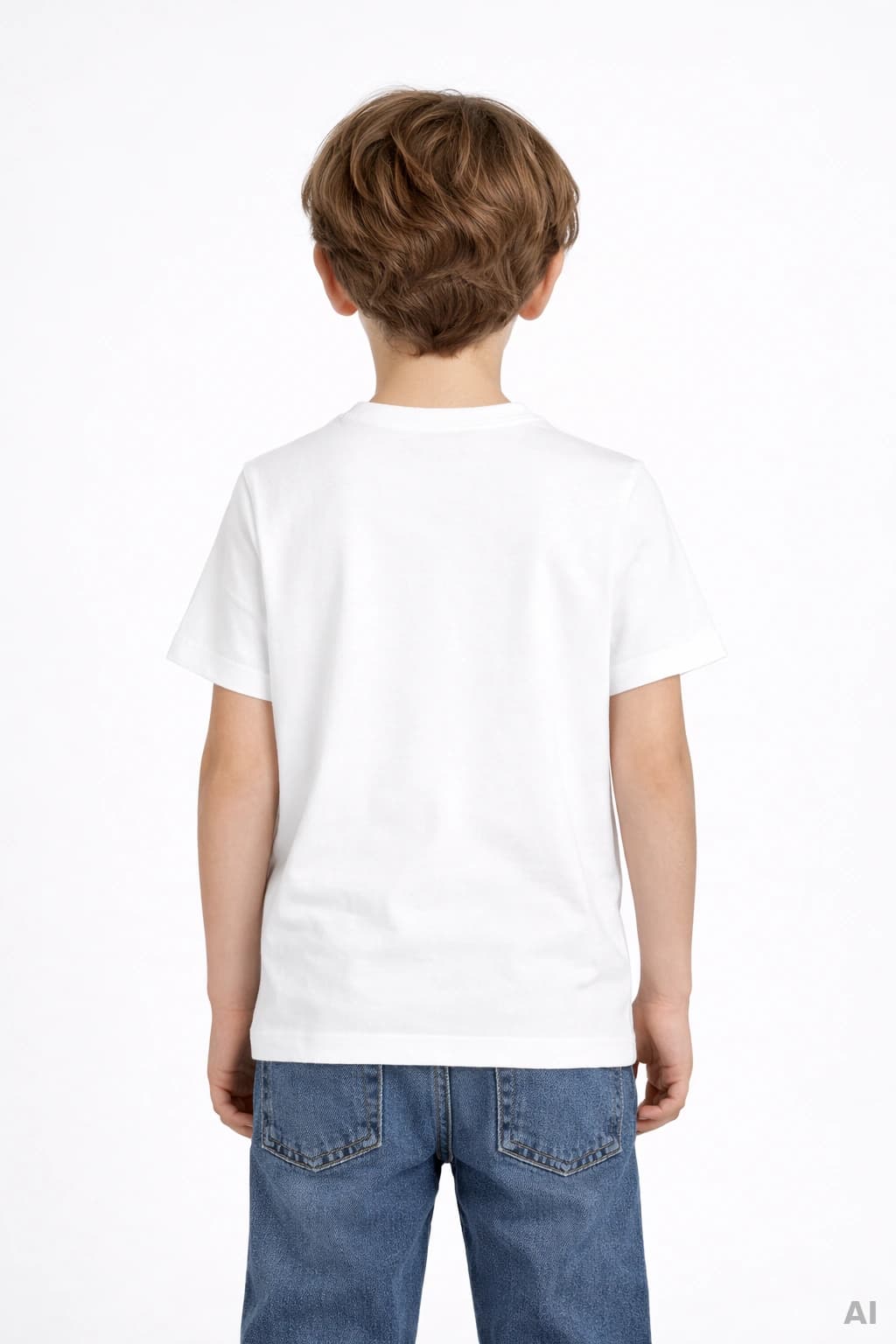 Dolce & Gabbana Kids Jersey T-Shirt with Logo Plate White - 3