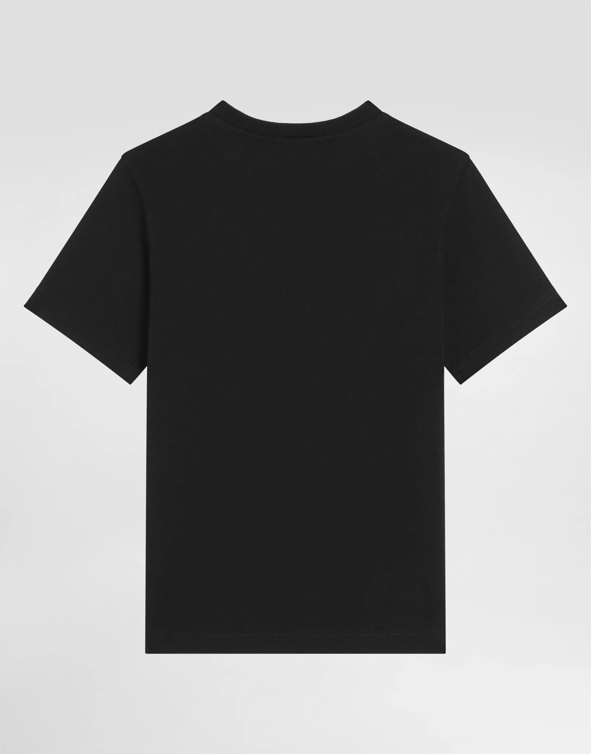 Dolce & Gabbana Kids Cotton T-Shirt with Logo Patch - 2
