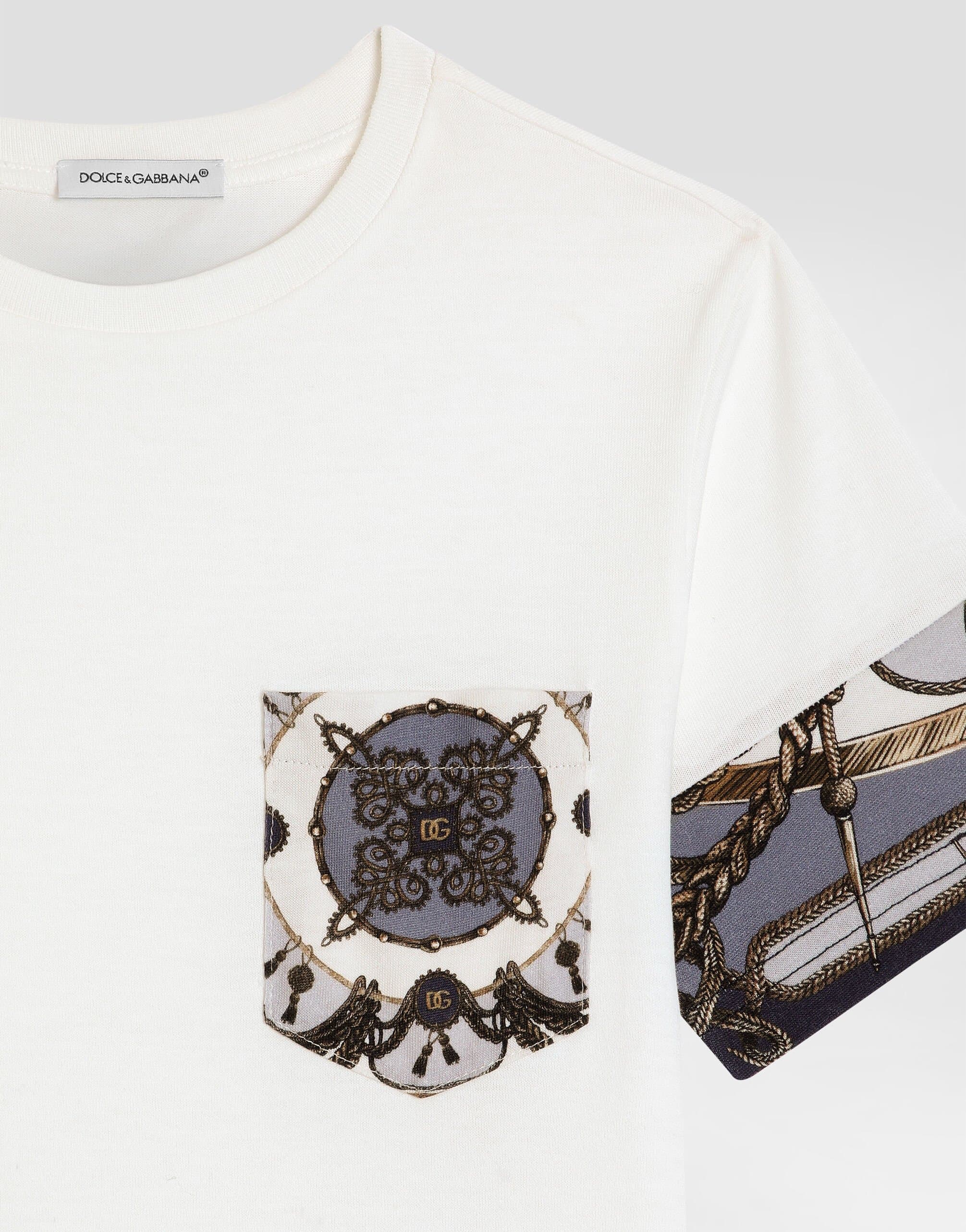 Dolce & Gabbana Kids Cotton T-Shirt with Graphic Print - 3