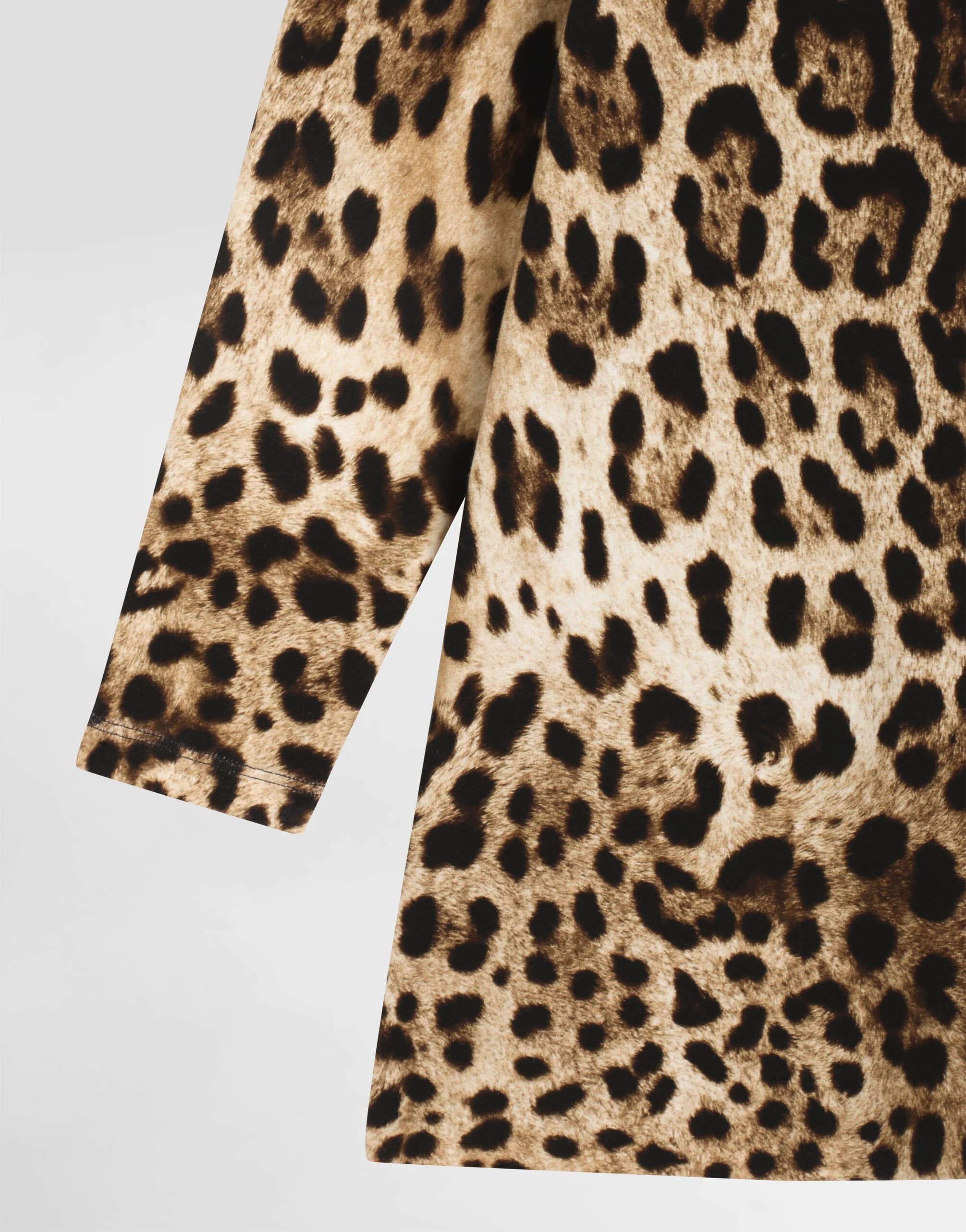 Dolce & Gabbana Kids Leopard-Print Cotton Dress - 4