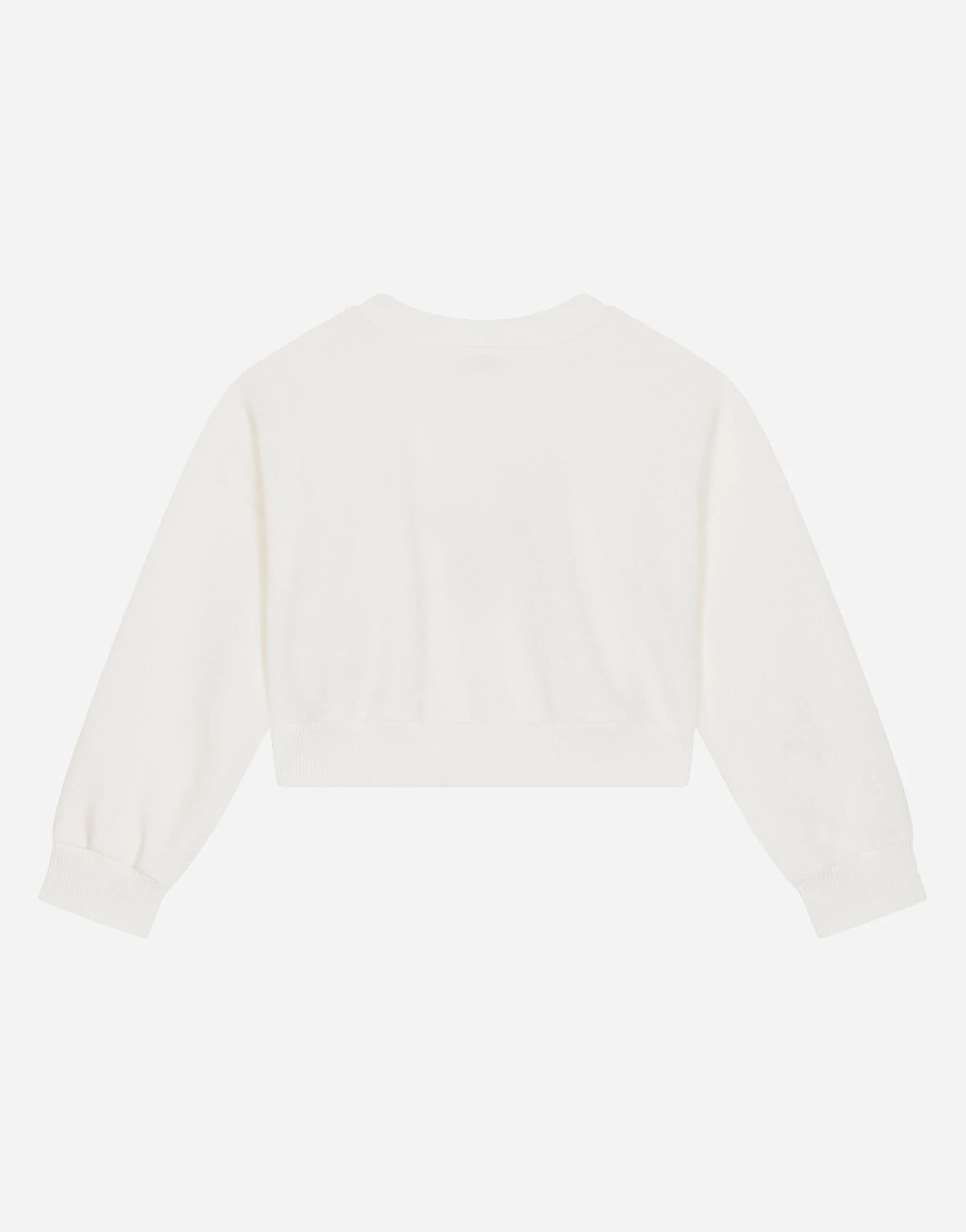 Dolce & Gabbana Kids Jersey Round-Neck Sweatshirt with DG Milano Logo Print - 2