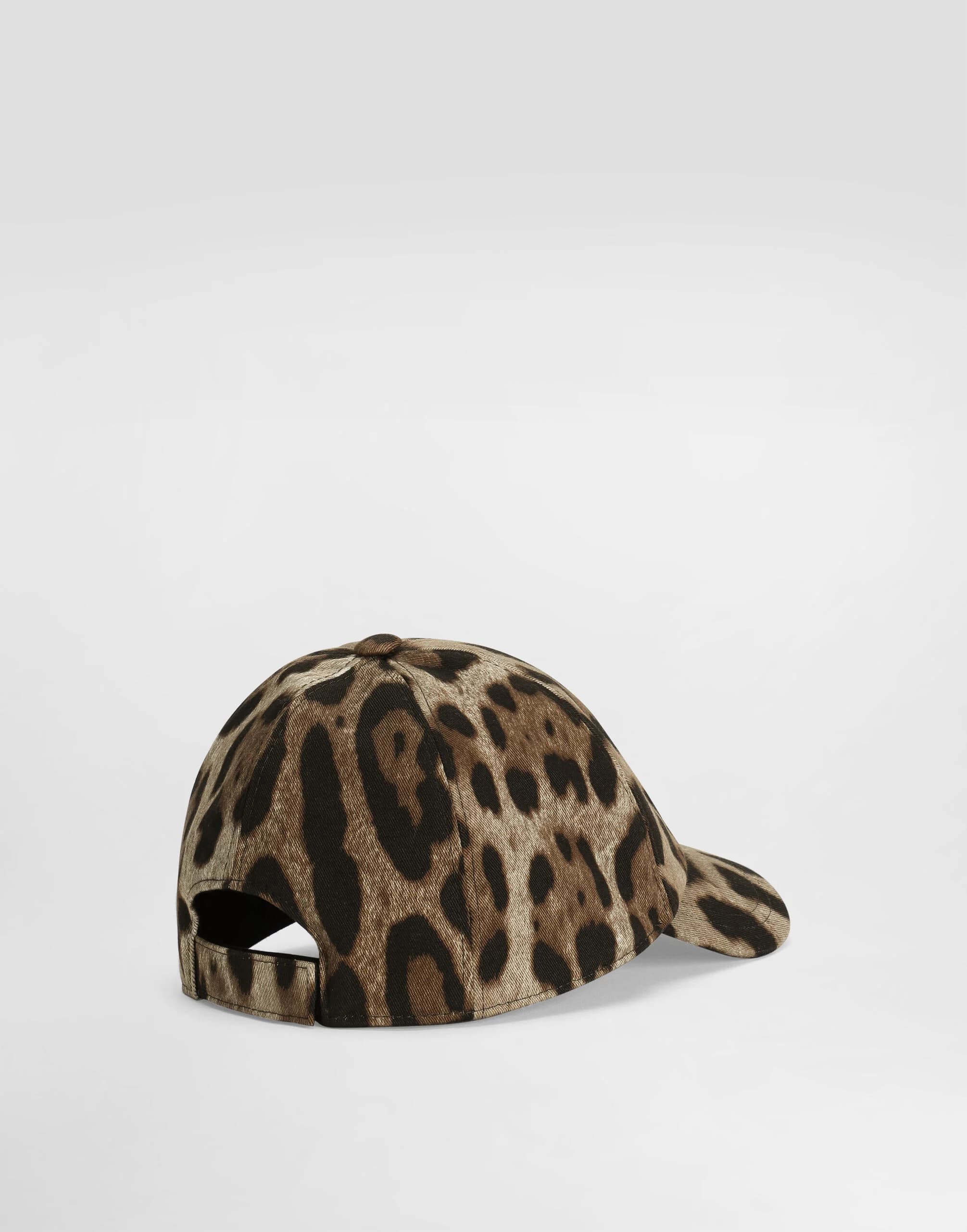 Dolce & Gabbana Kids Leopard-Print Cotton Baseball Hat - 2