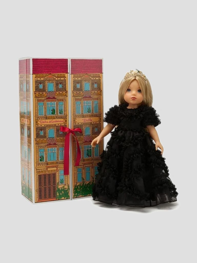 Dolce&Gabbana Kids Doll with Organza Dress - 5