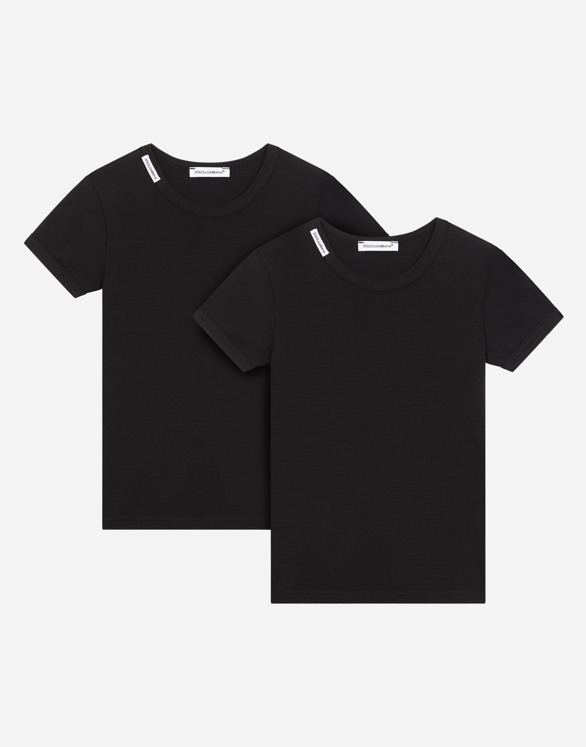 Dolce & Gabbana Kids 2-Pack T-Shirts with Logo Collar - 1