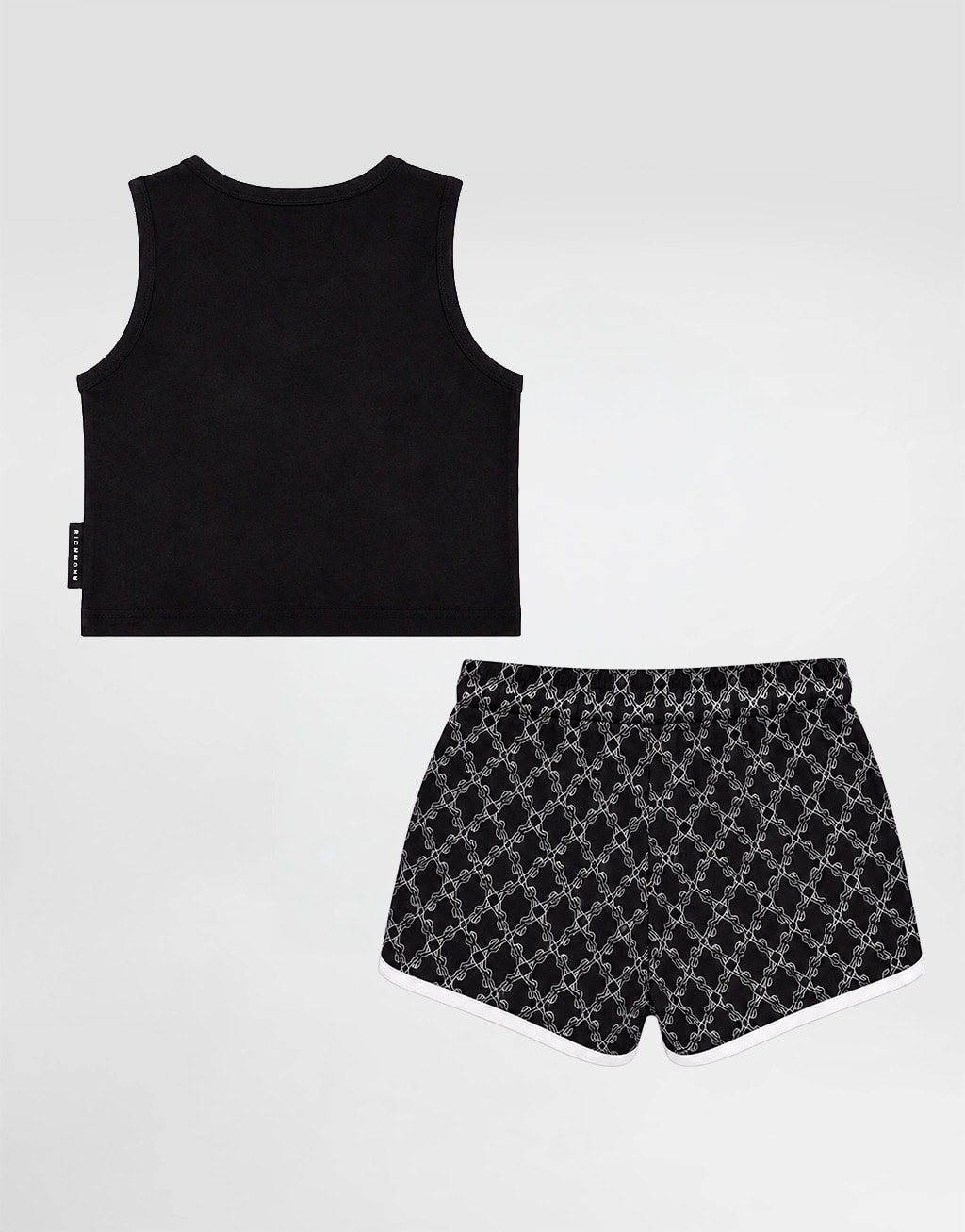 John Richmond Junior Girls' Sleeveless Crop Top and Shorts Set Hertog